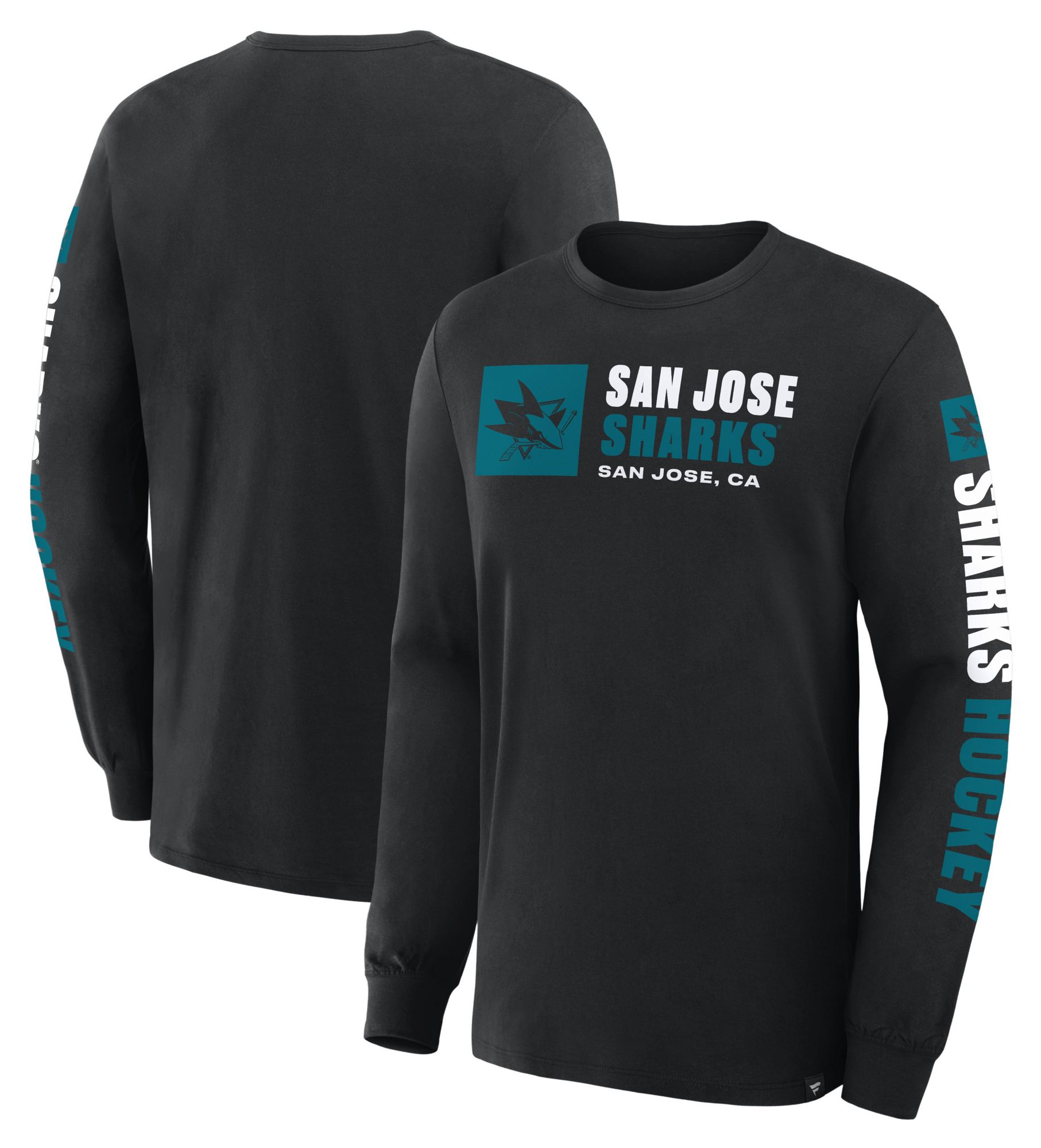 NHL Men's San Jose Sharks Black Legacy Long Sleeve T-Shirt product image