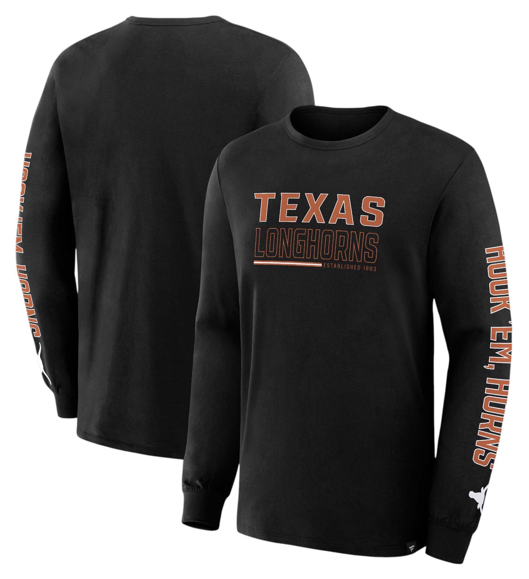 NCAA Men's Texas Longhorns Black Legacy Cotton Long Sleeve T-Shirt product image