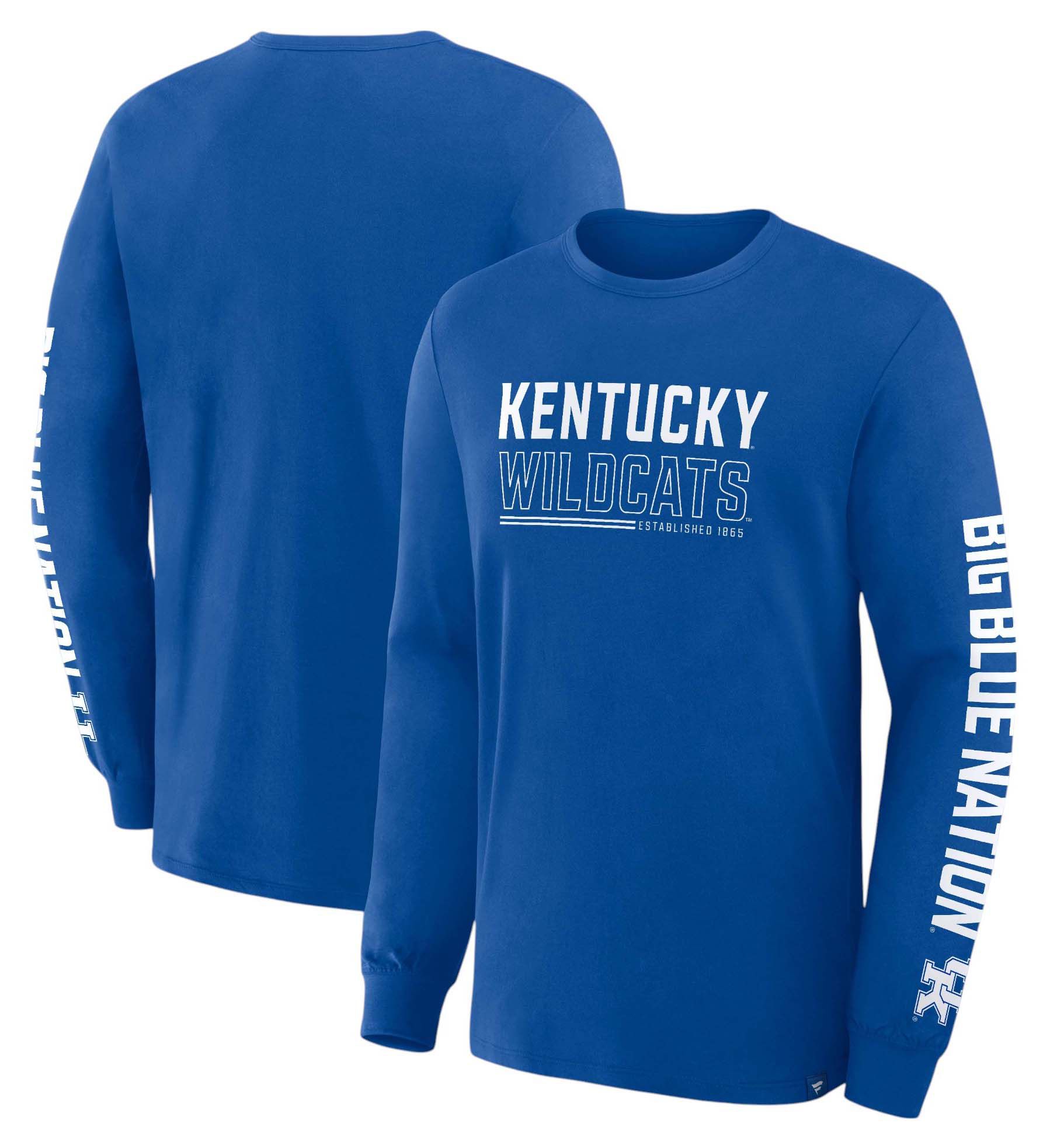NCAA Men's Kentucky Wildcats Deep Royal Legacy Cotton Long Sleeve T-Shirt product image