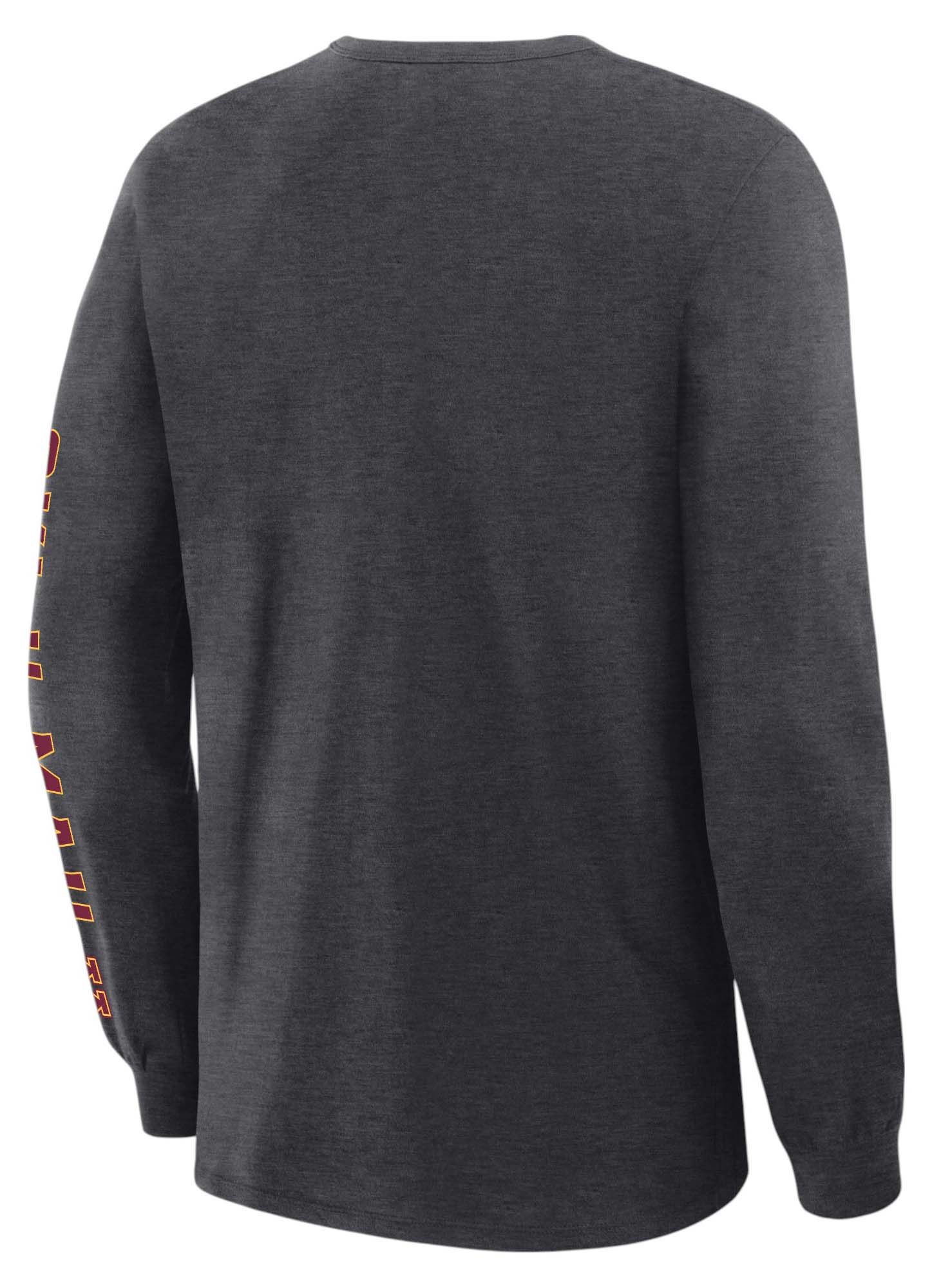 NCAA Men's Minnesota Golden Gophers Charcoal Heather Legacy Cotton Long Sleeve T-Shirt product image