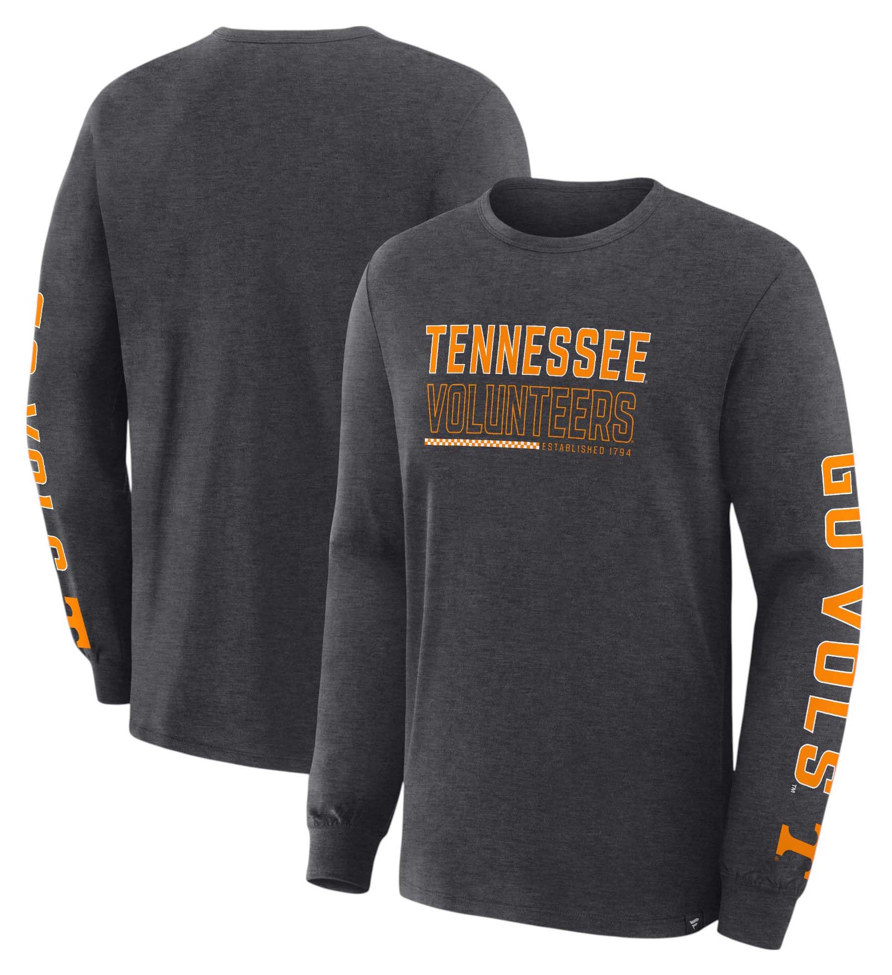 NCAA Men's Tennessee Volunteers Charcoal Heather Legacy Cotton Long Sleeve T-Shirt product image