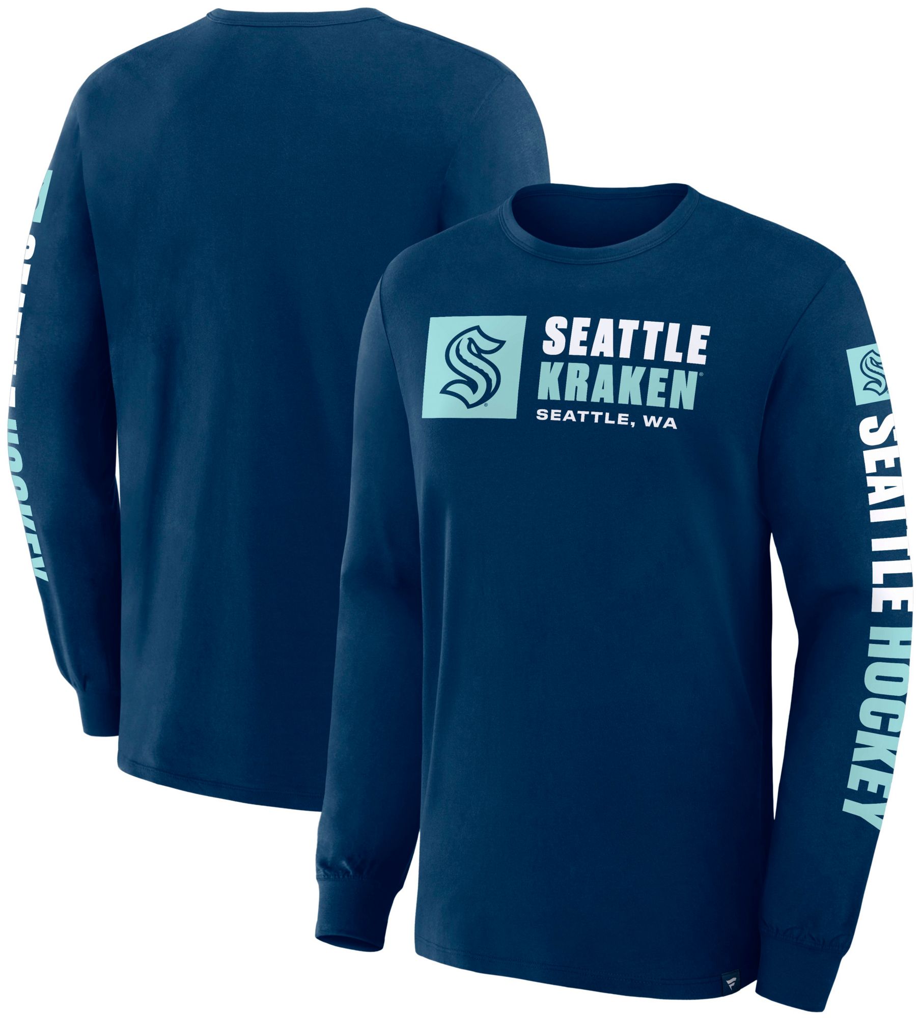 NHL Men's Seattle Kraken Navy Legacy Long Sleeve T-Shirt product image