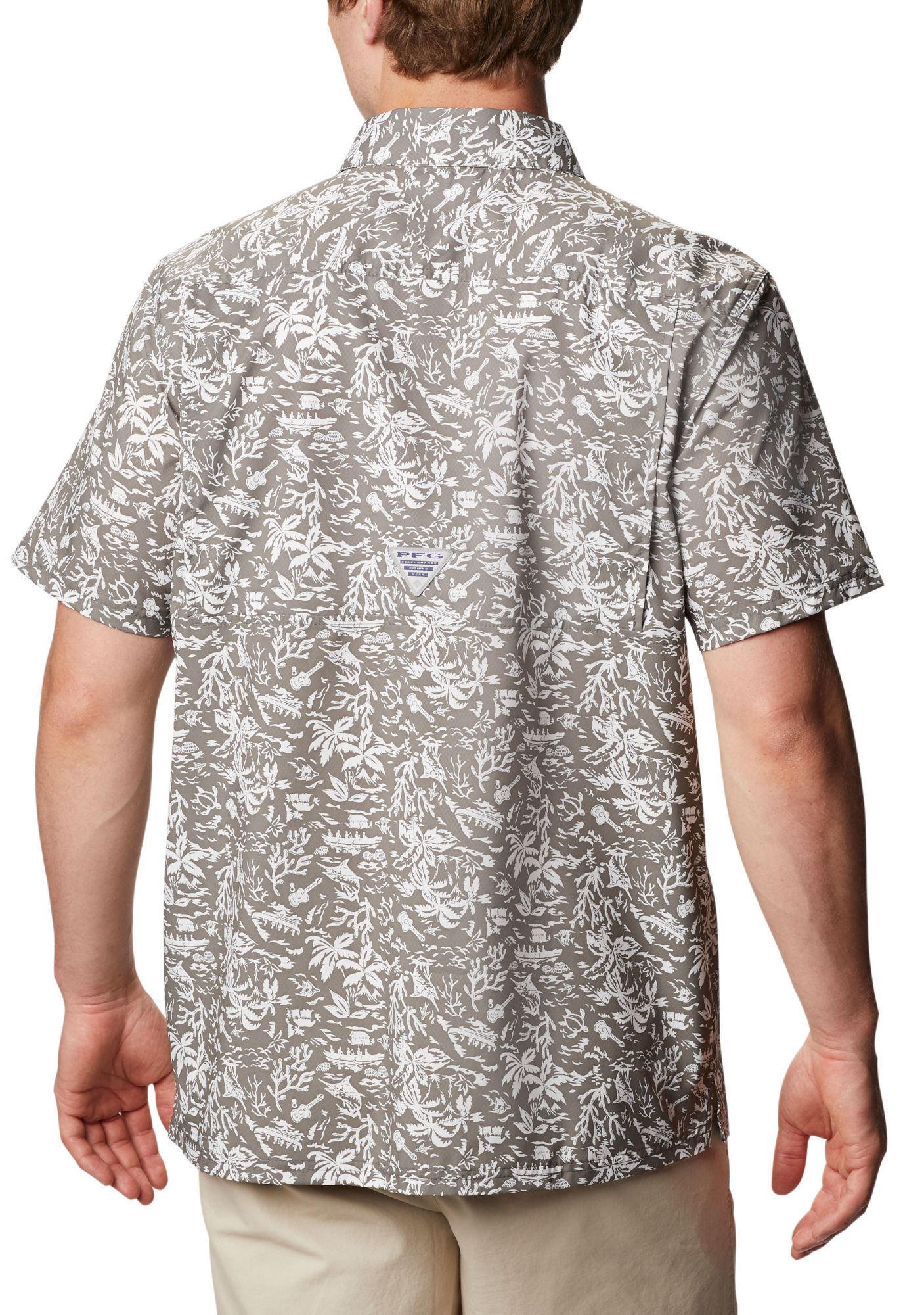 Columbia Men's Texas Longhorns Grey Slack Tide Button-Down Shirt product image