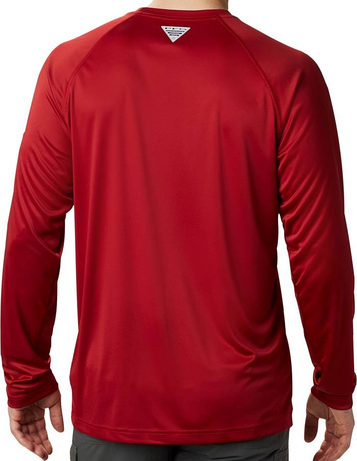 Columbia, Shirts, Columbia Pfg Shirt Men University Of Alabama Crimson  Long Sleeve Vent Sz Med