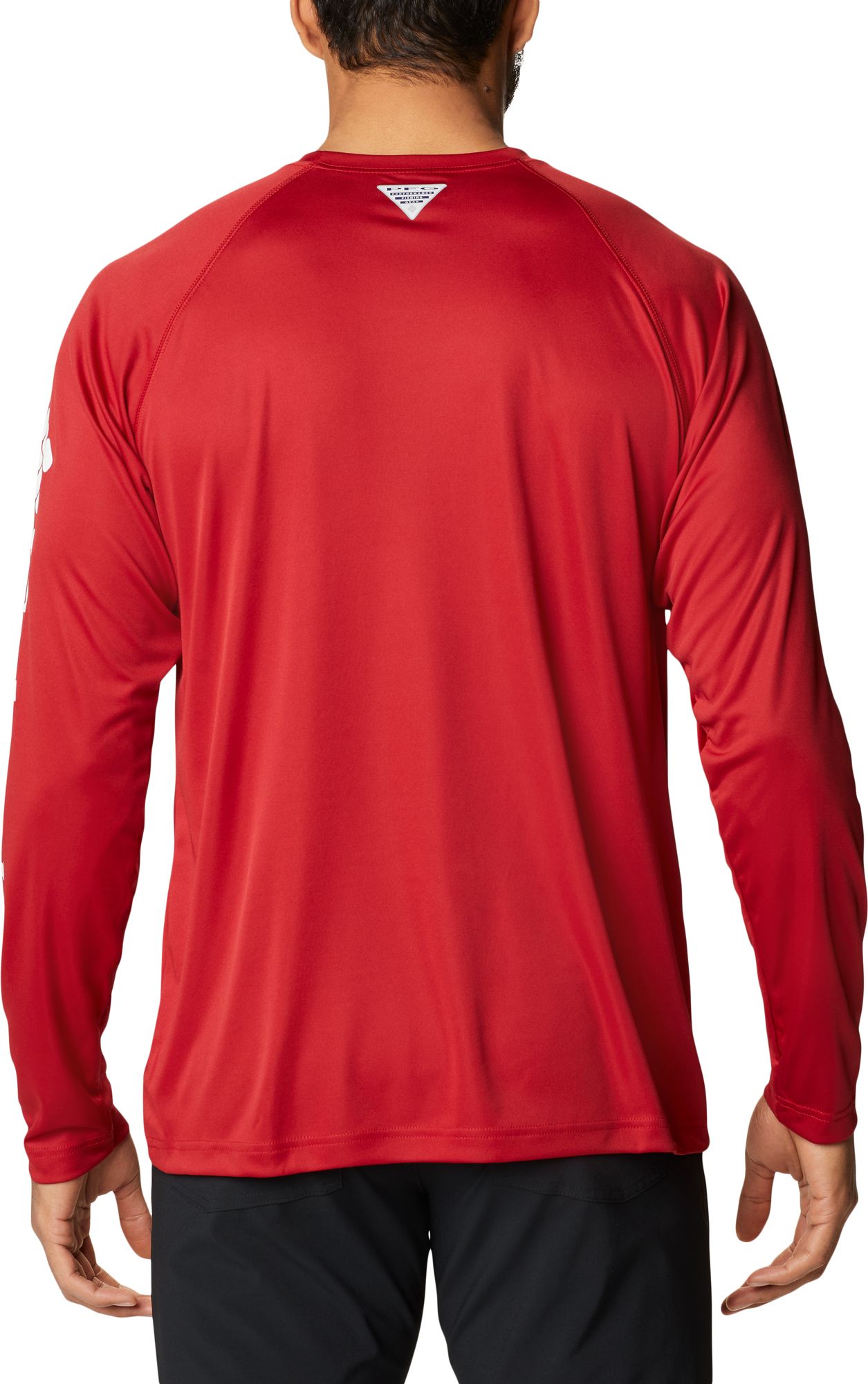 Columbia Men's Arkansas Razorbacks Cardinal Terminal Tackle Long Sleeve T-Shirt