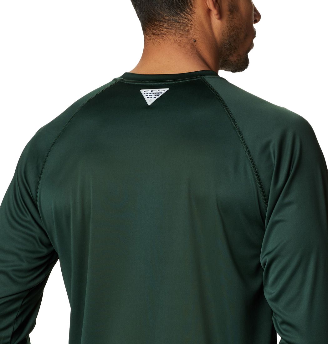 Columbia Men's Michigan State Spartans Green Terminal Tackle Long Sleeve T-Shirt product image
