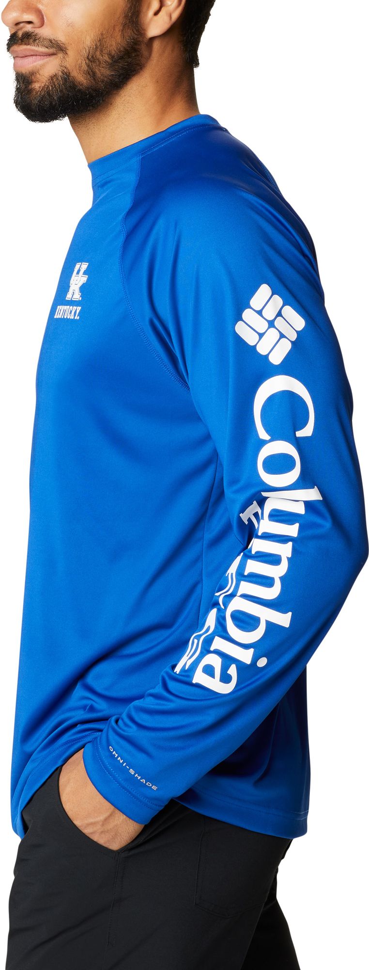 Columbia Men's Kentucky Wildcats Blue Terminal Tackle Long Sleeve T-Shirt product image