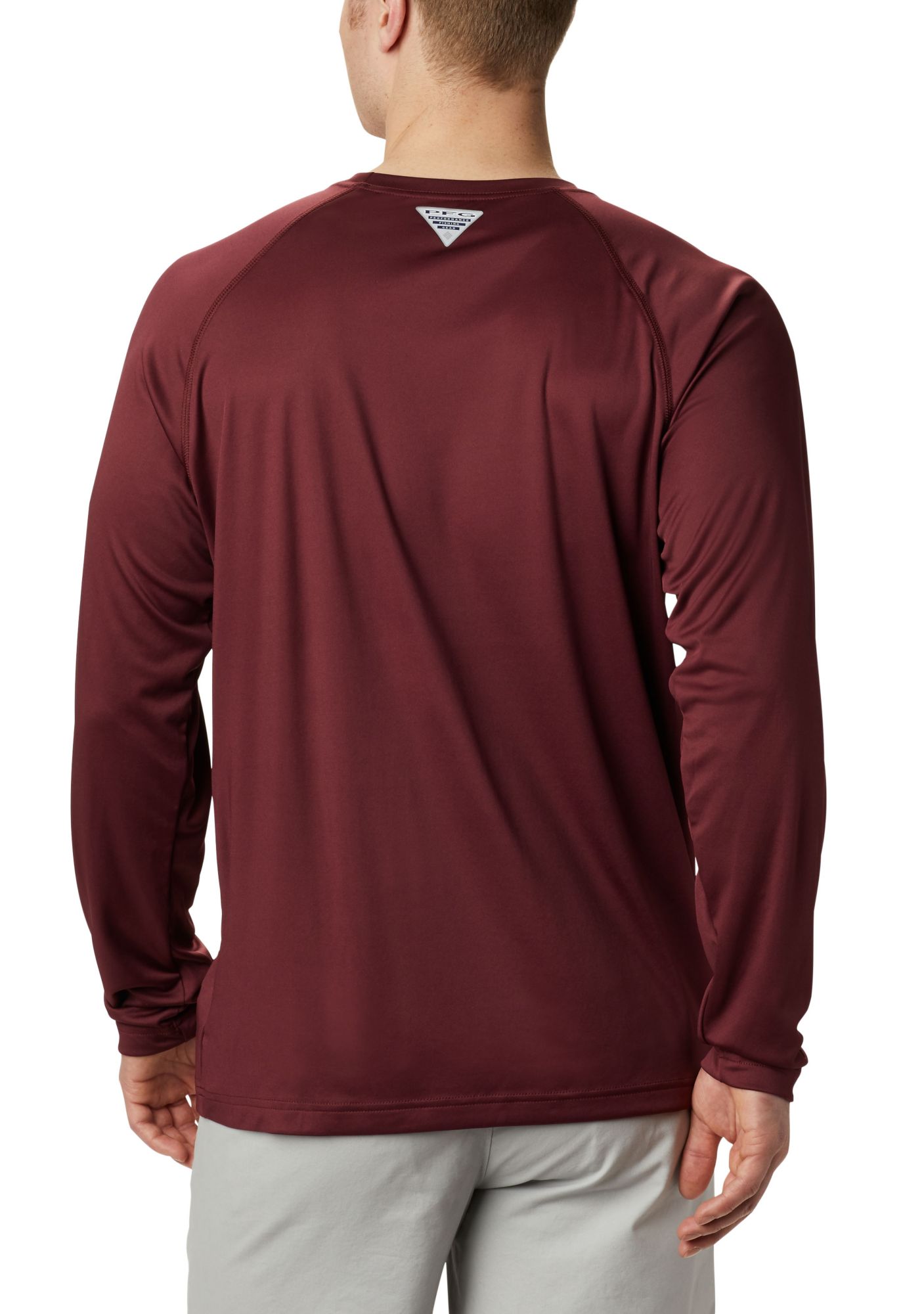 Columbia Men's Virginia Tech Hokies Maroon Terminal Tackle Long Sleeve T-Shirt