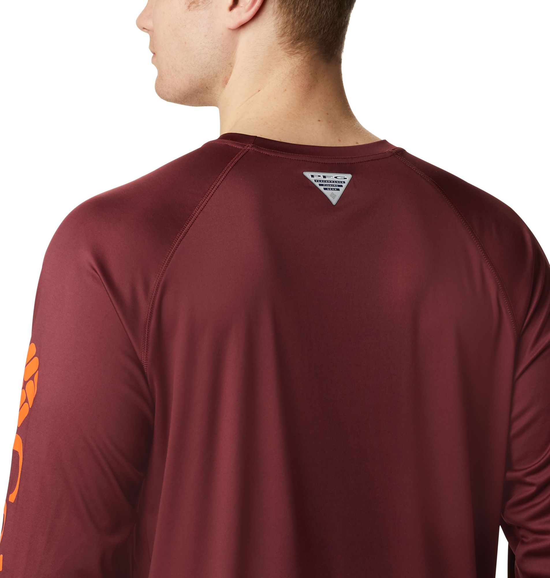 Columbia Men's Virginia Tech Hokies Maroon Terminal Tackle Long Sleeve T-Shirt product image