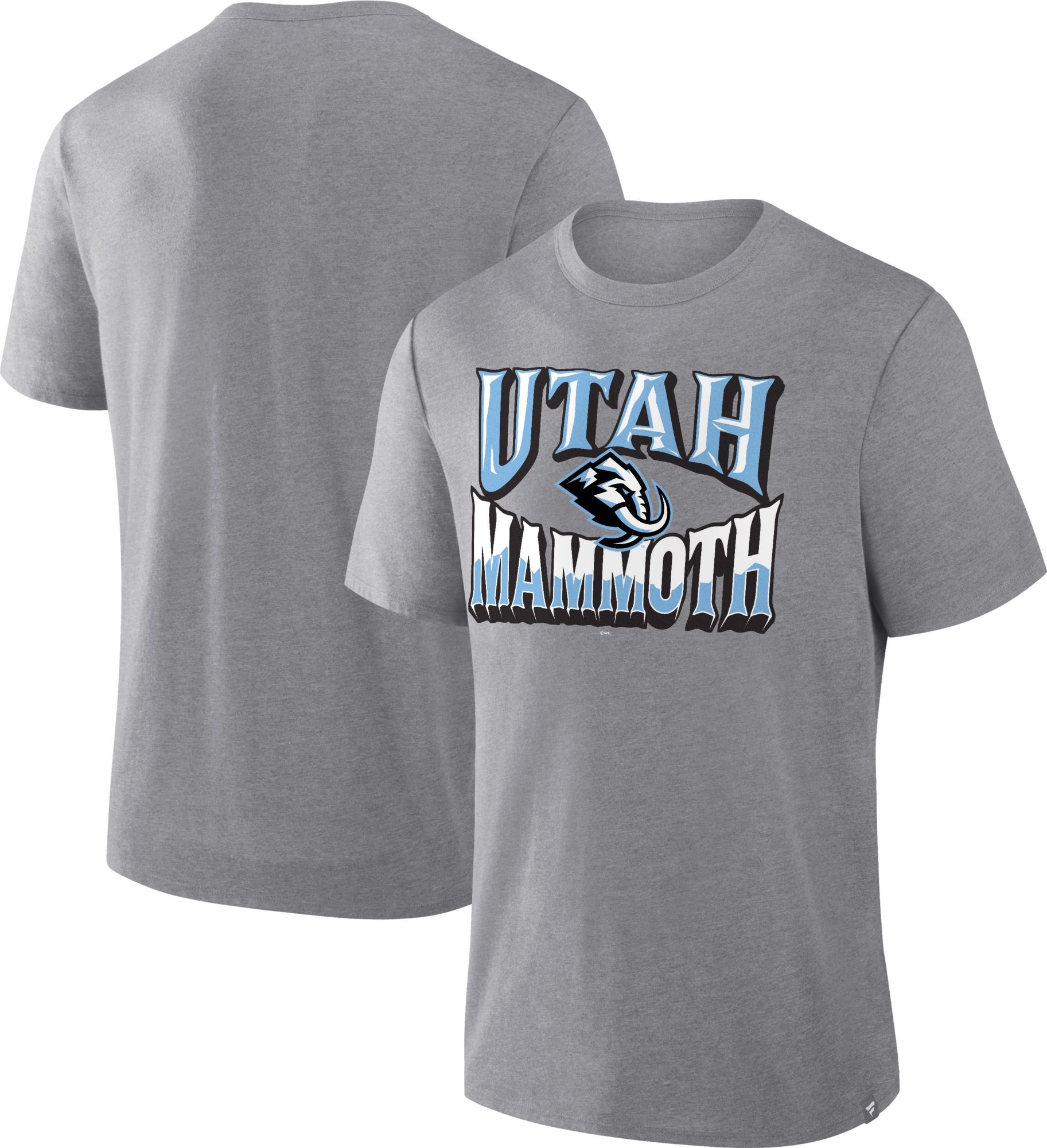 NHL Men's Utah Mammoth Athletic Gray Heather Triblend Lockup T-Shirt product image