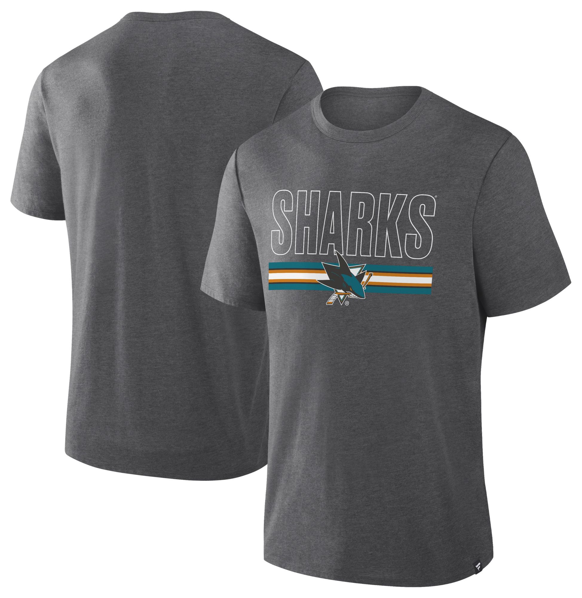 NHL Men's San Jose Sharks Grey Triblend Short Sleeve T-Shirt product image