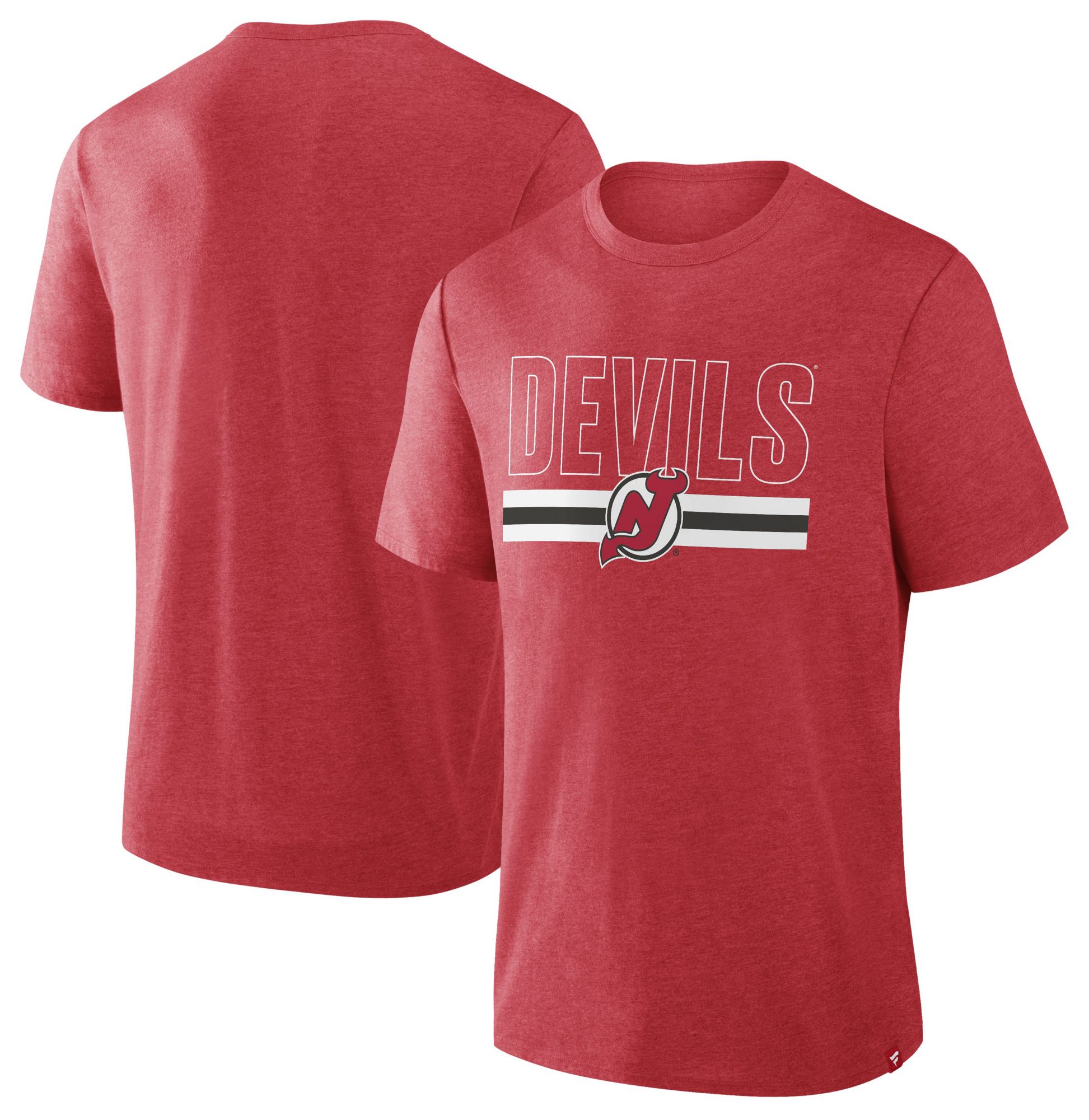 NHL Men's New Jersey Devils Red Triblend Short Sleeve T-Shirt product image