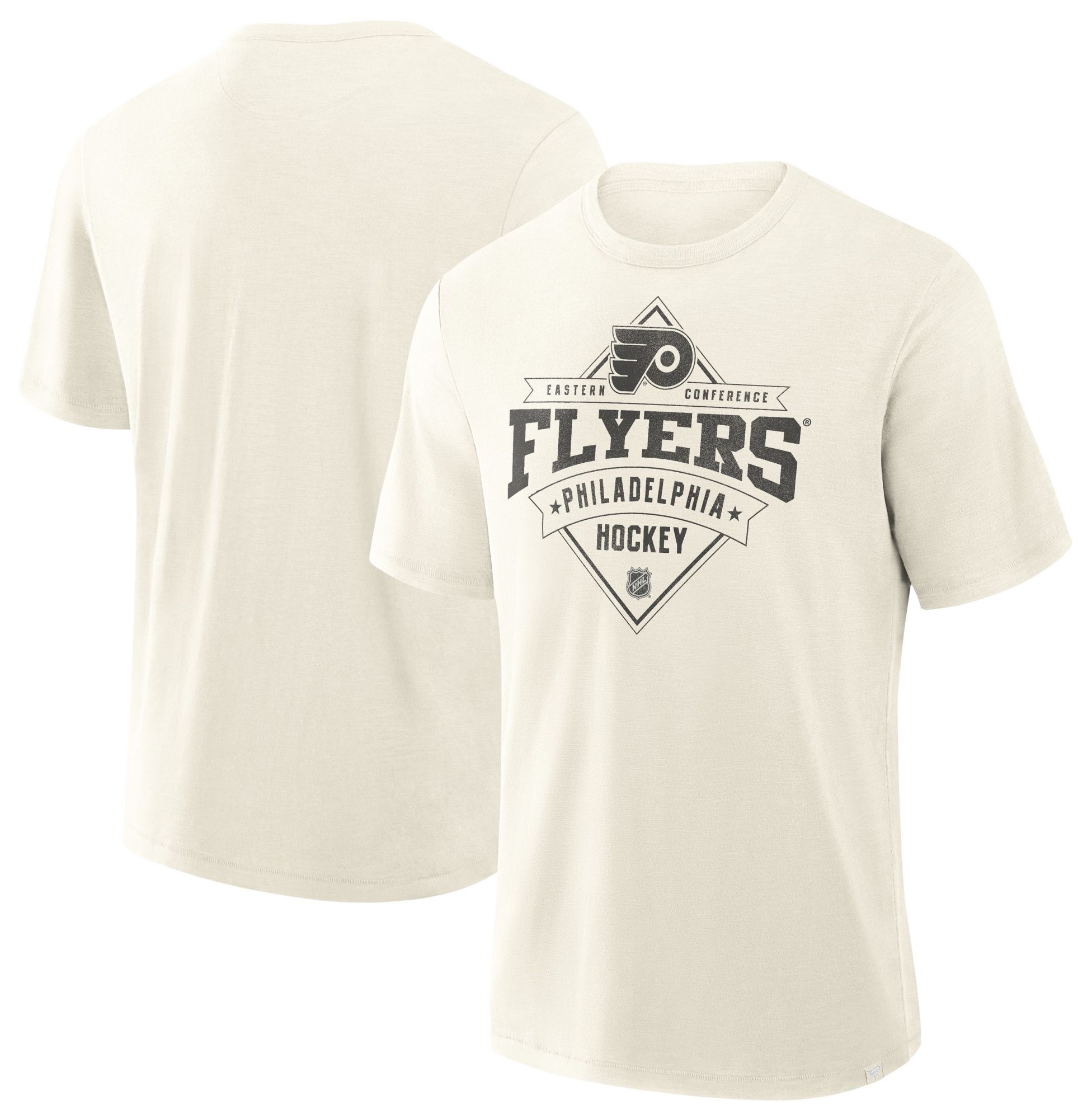NHL Men's Philadelphia Flyers Cream Slub Short Sleeve T-Shirt product image