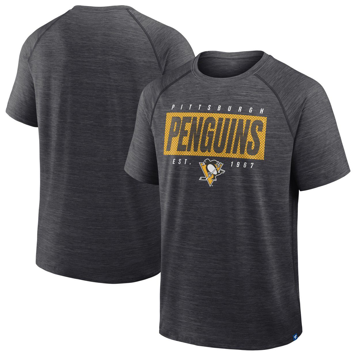 NHL Men's Pittsburgh Penguins Grey Clutch Poly Short Sleeve T-Shirt product image