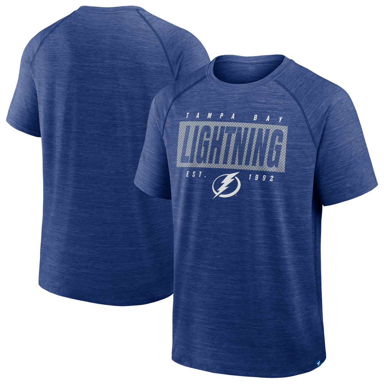 NHL Men's Tampa Bay Lightning Blue Clutch Poly Short Sleeve T-Shirt product image
