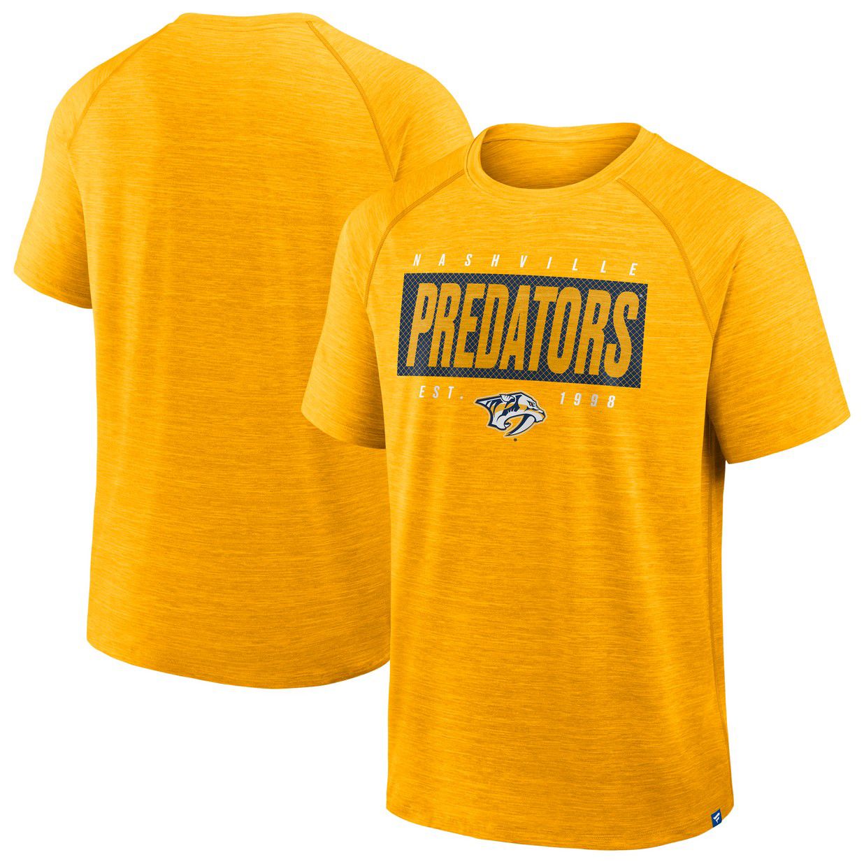 NHL Men's Nashville Predators Yellow Clutch Poly T-Shirt product image