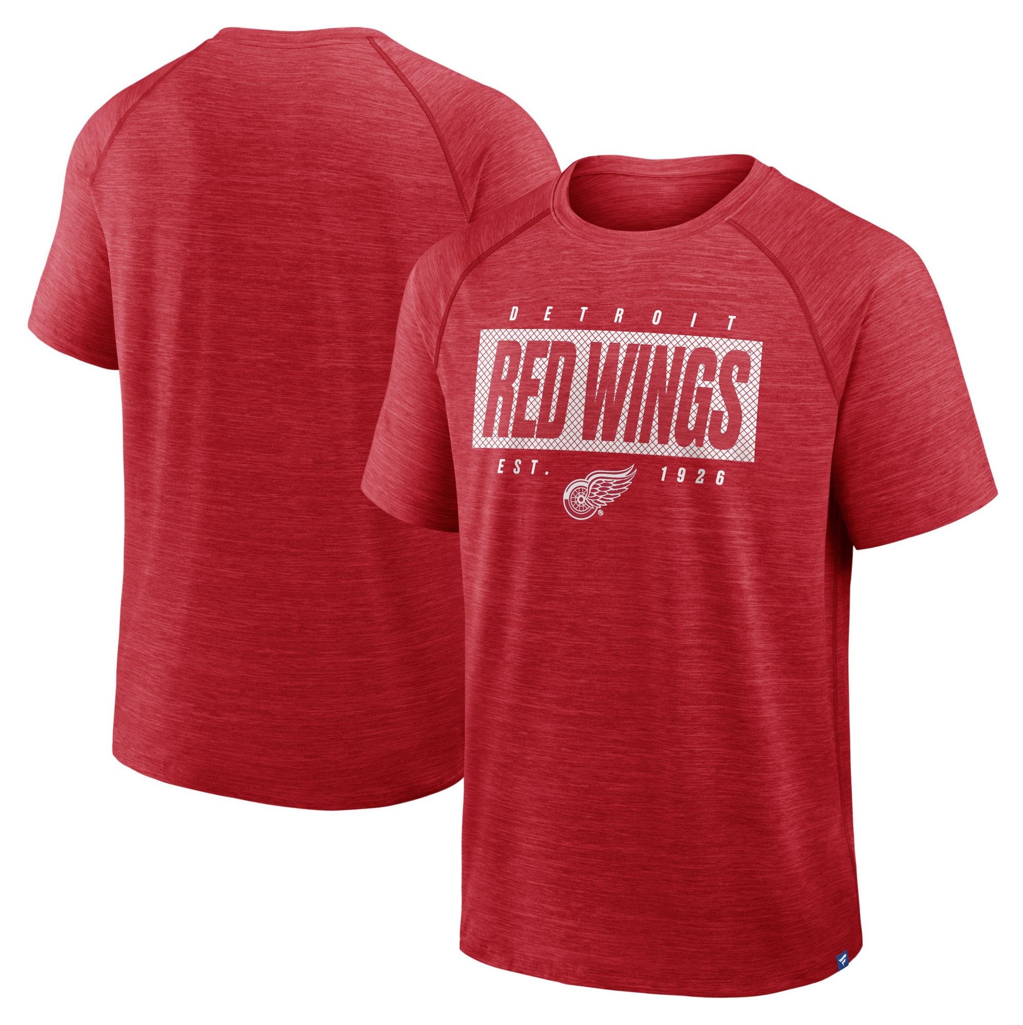 NHL Men's Detroit Red Wings Red Clutch Poly Short Sleeve T-Shirt product image