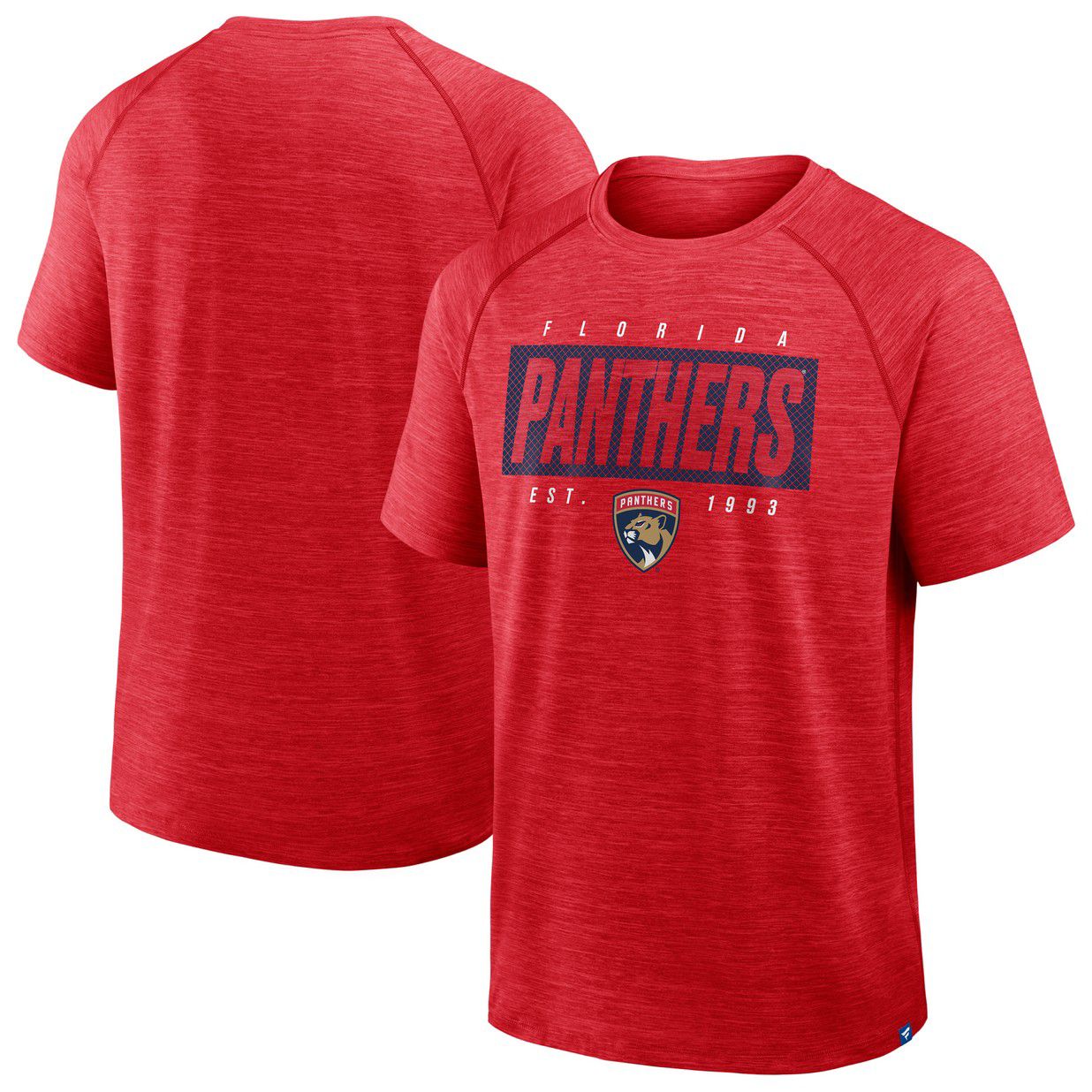 NHL Men's Florida Panthers Red Clutch Poly Short Sleeve T-Shirt product image