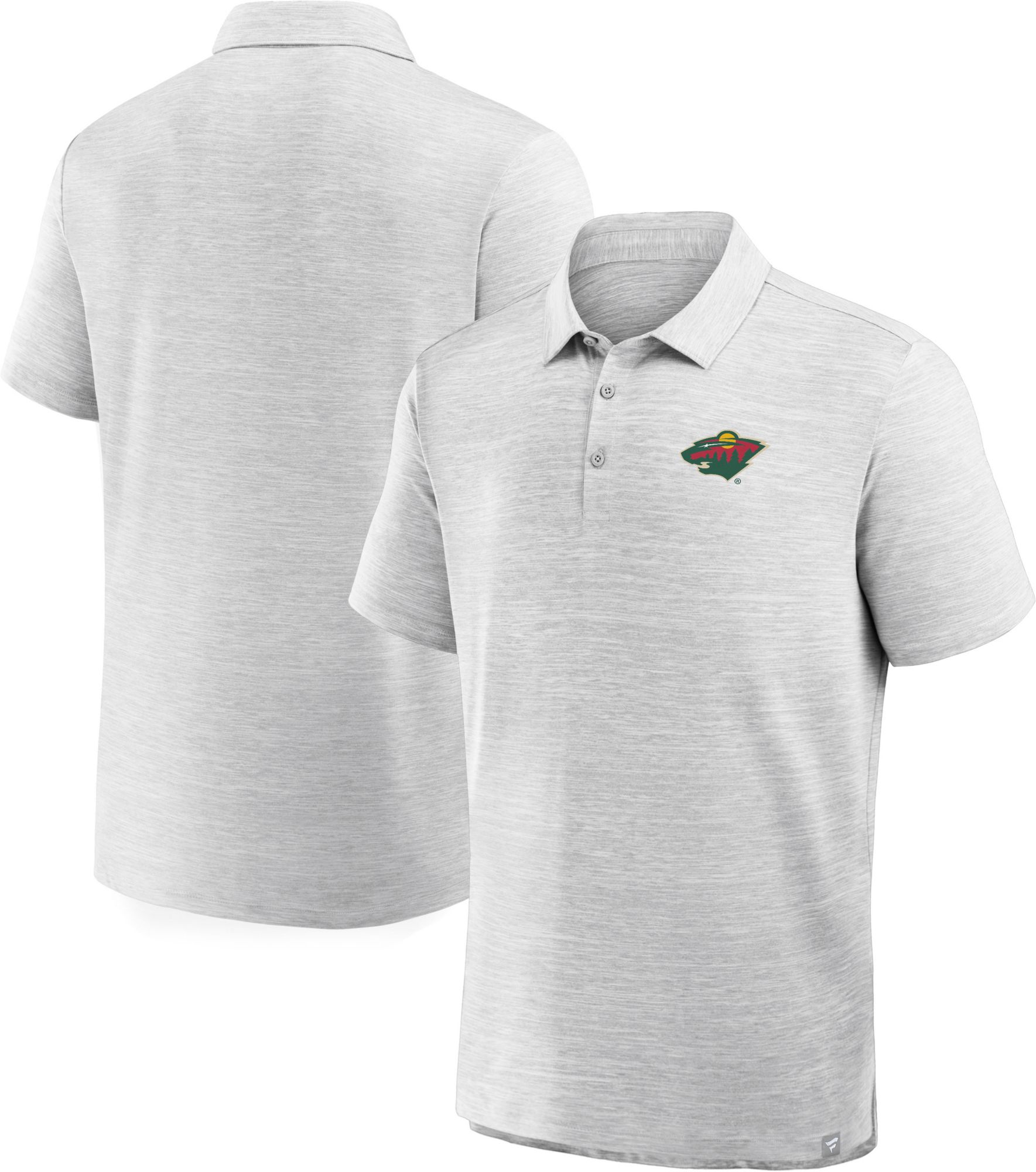 NHL Men's Minnesota Wild Grey Prime Logo Polo product image