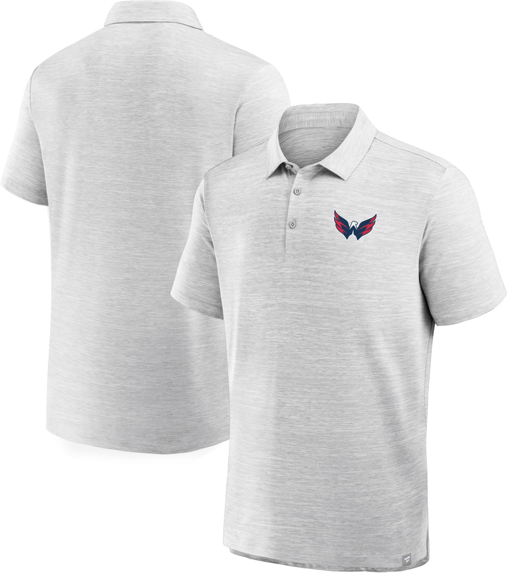 NHL Men's Washington Capitals Grey Prime Logo Polo product image