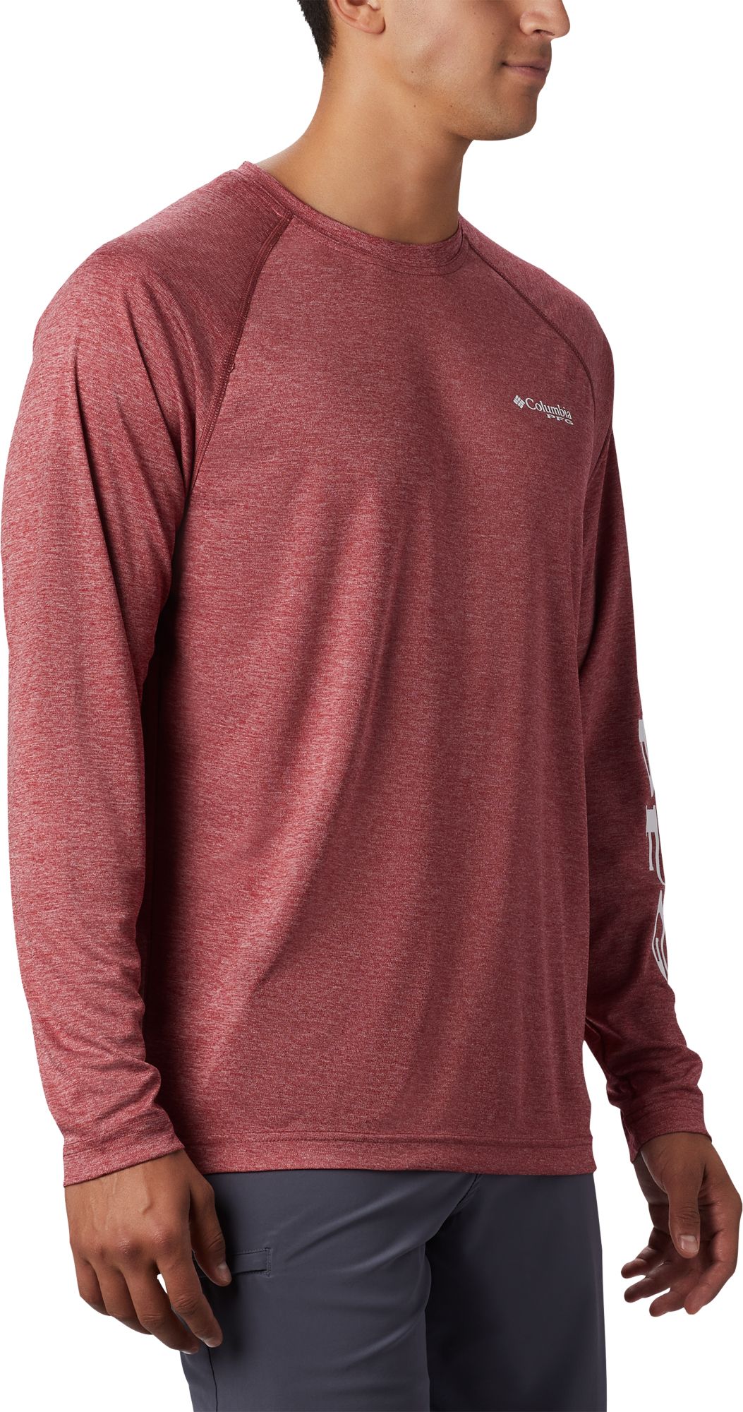 Columbia Men's PFG Terminal Tackle Heather Long Sleeve Shirt - Sun & Ski Sports
