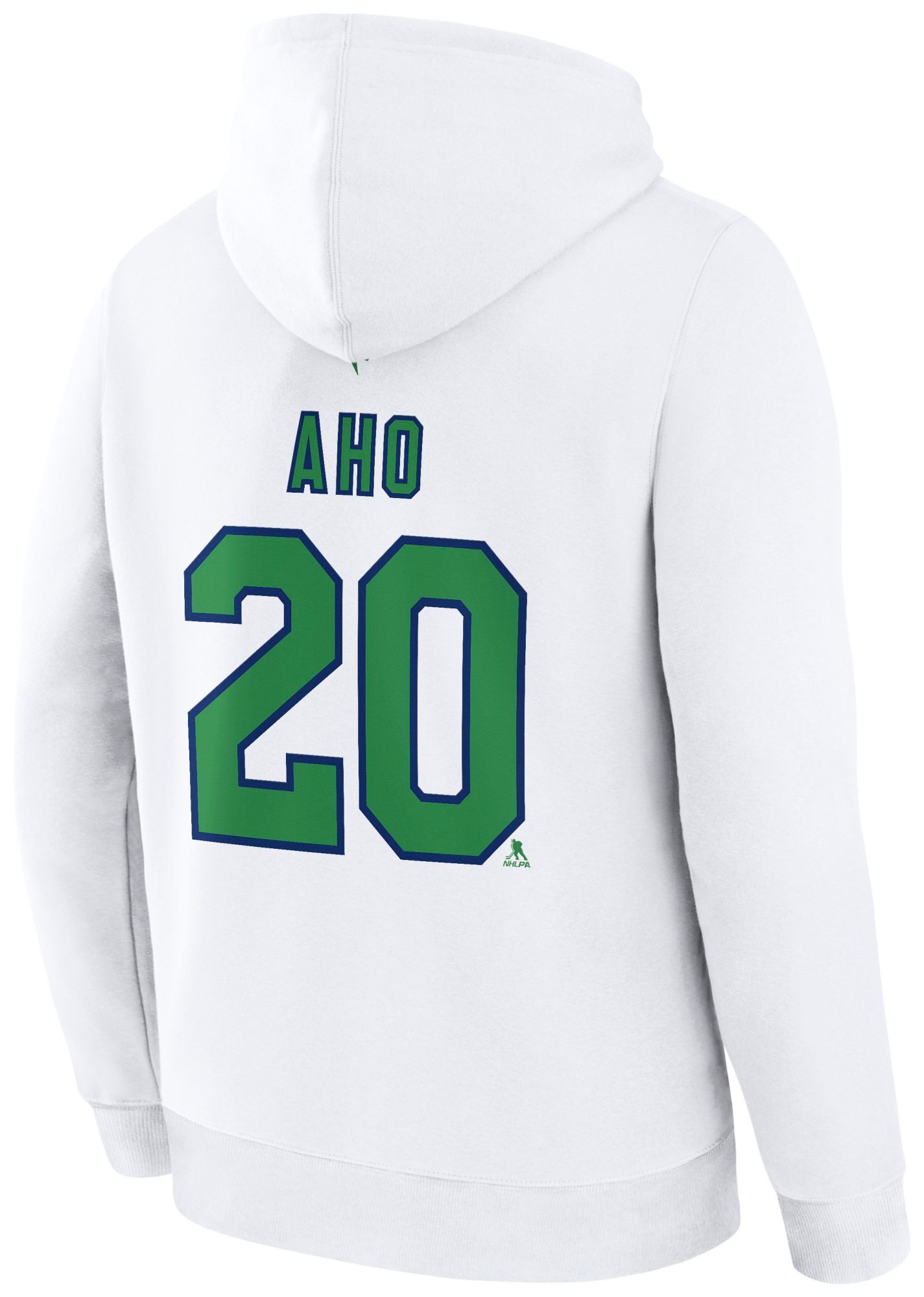 NHL Men's Carolina Hurricanes Sebastian Aho #20 White Alternate Pullover Hoodie product image