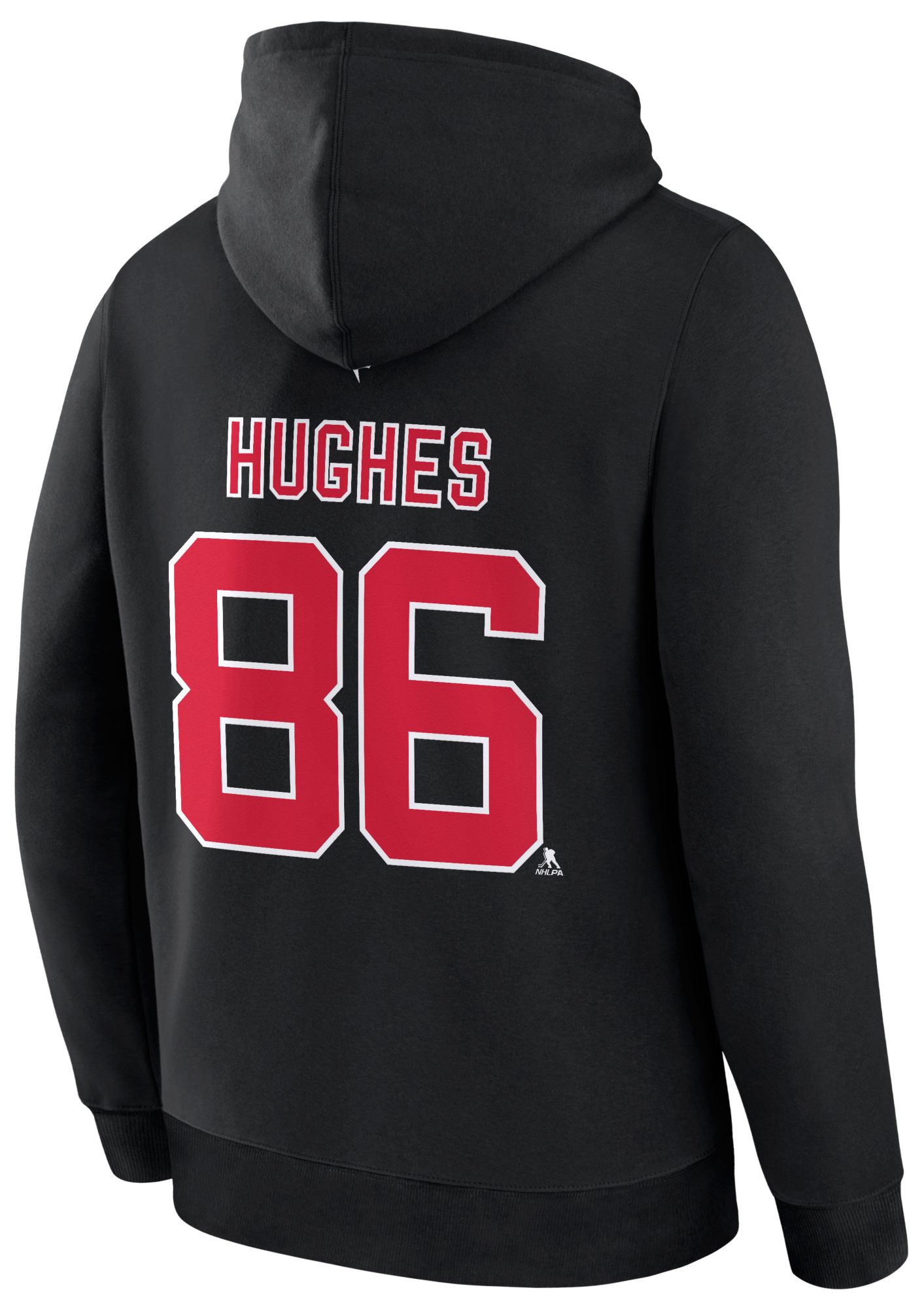 NHL Men's New Jersey Devils Jack Hughes #86 Black Hoodie product image