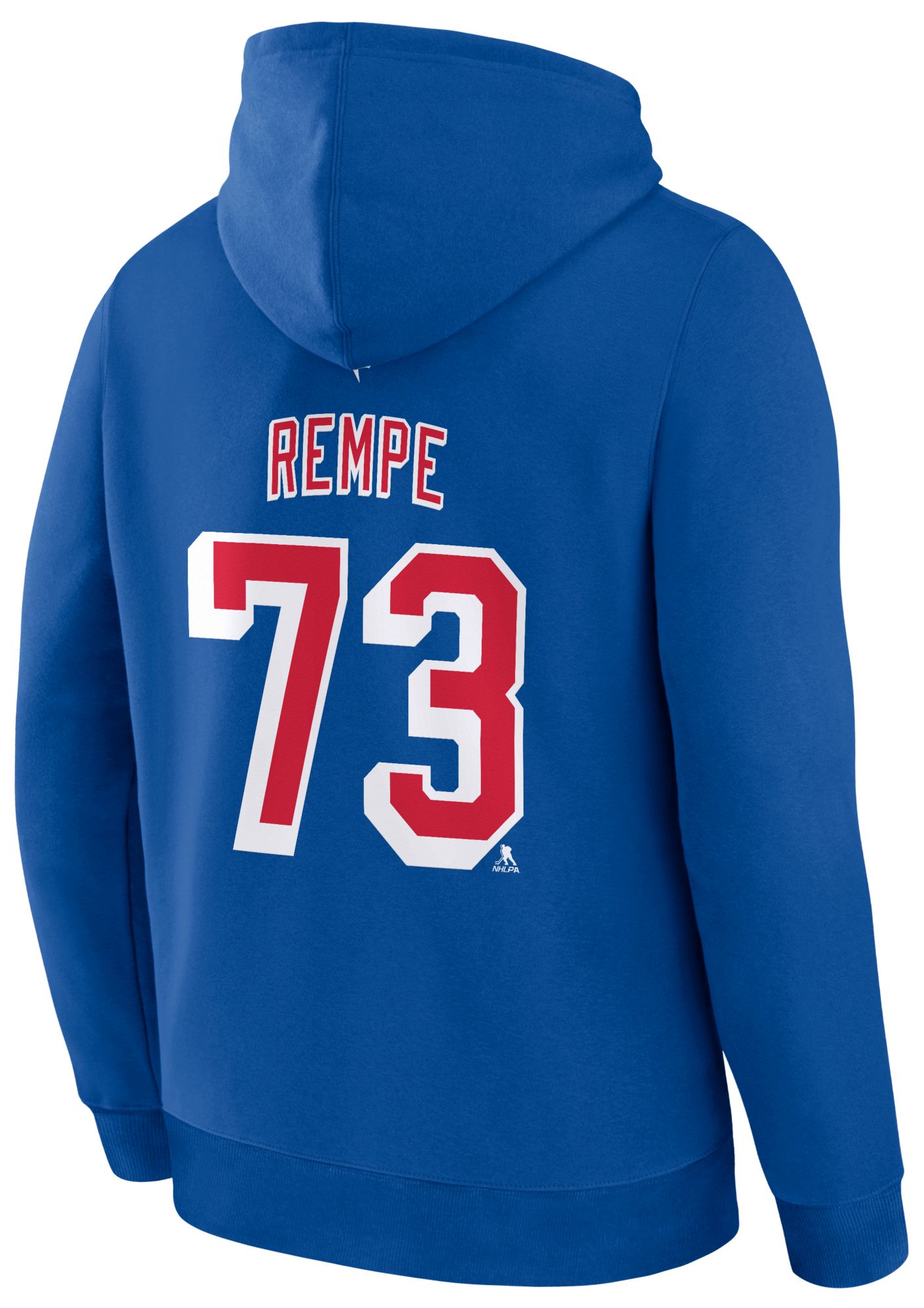 NHL Men's New York Rangers Matt Rempe #73 Blue Hoodie product image