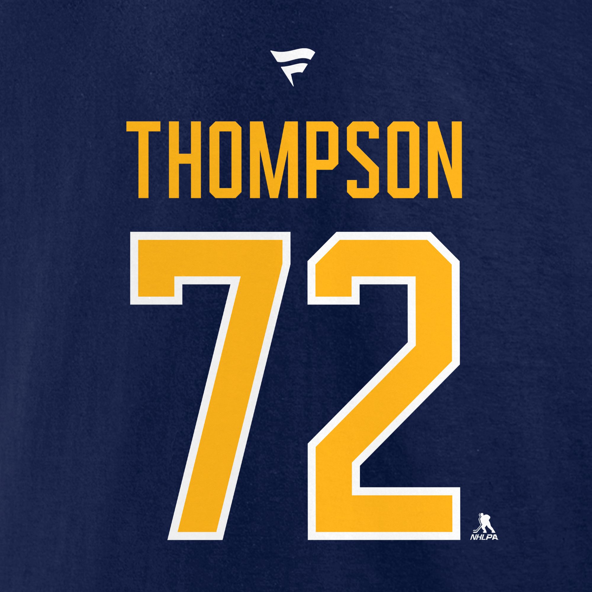 NHL Men's Buffalo Sabres Athletic Navy Tage Thompson #72 Legacy Pullover Hoodie product image