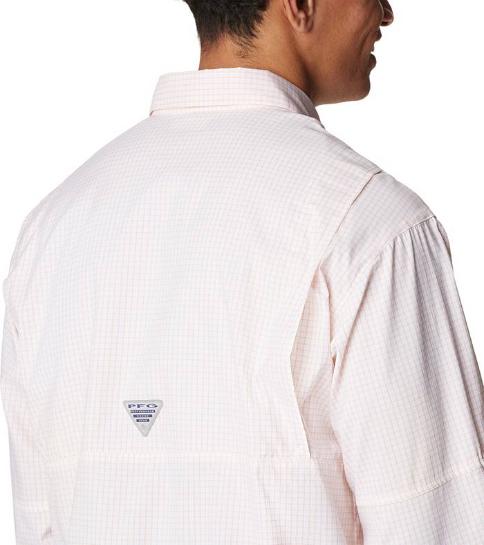 Columbia Men's PFG Super Tamiami Long Sleeve Shirt - M - BluePlaid