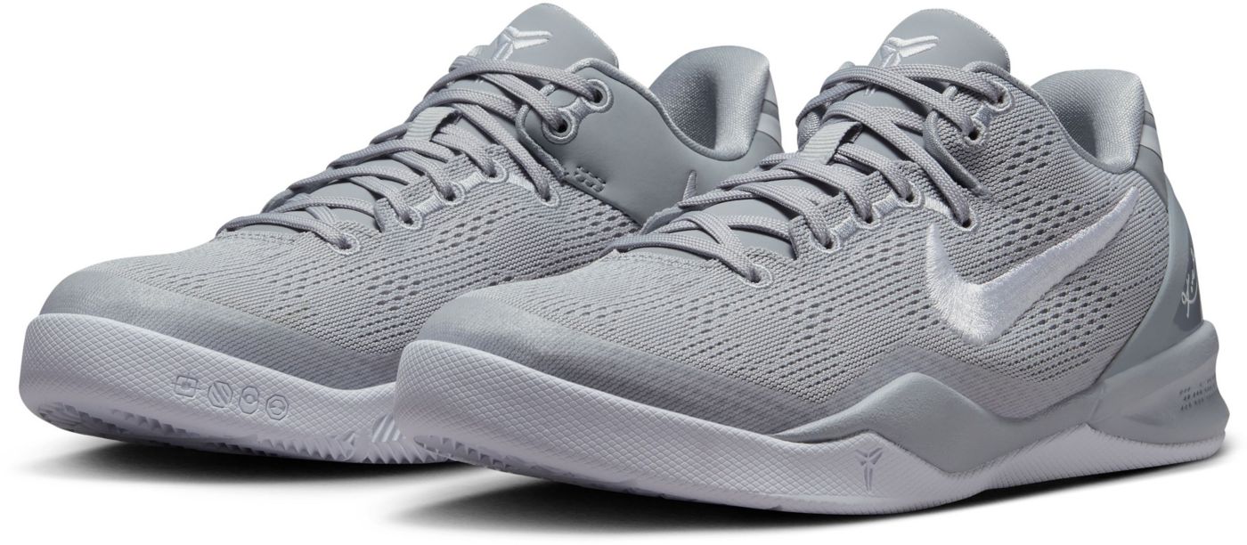 Nike kobe 8 kids grey sales