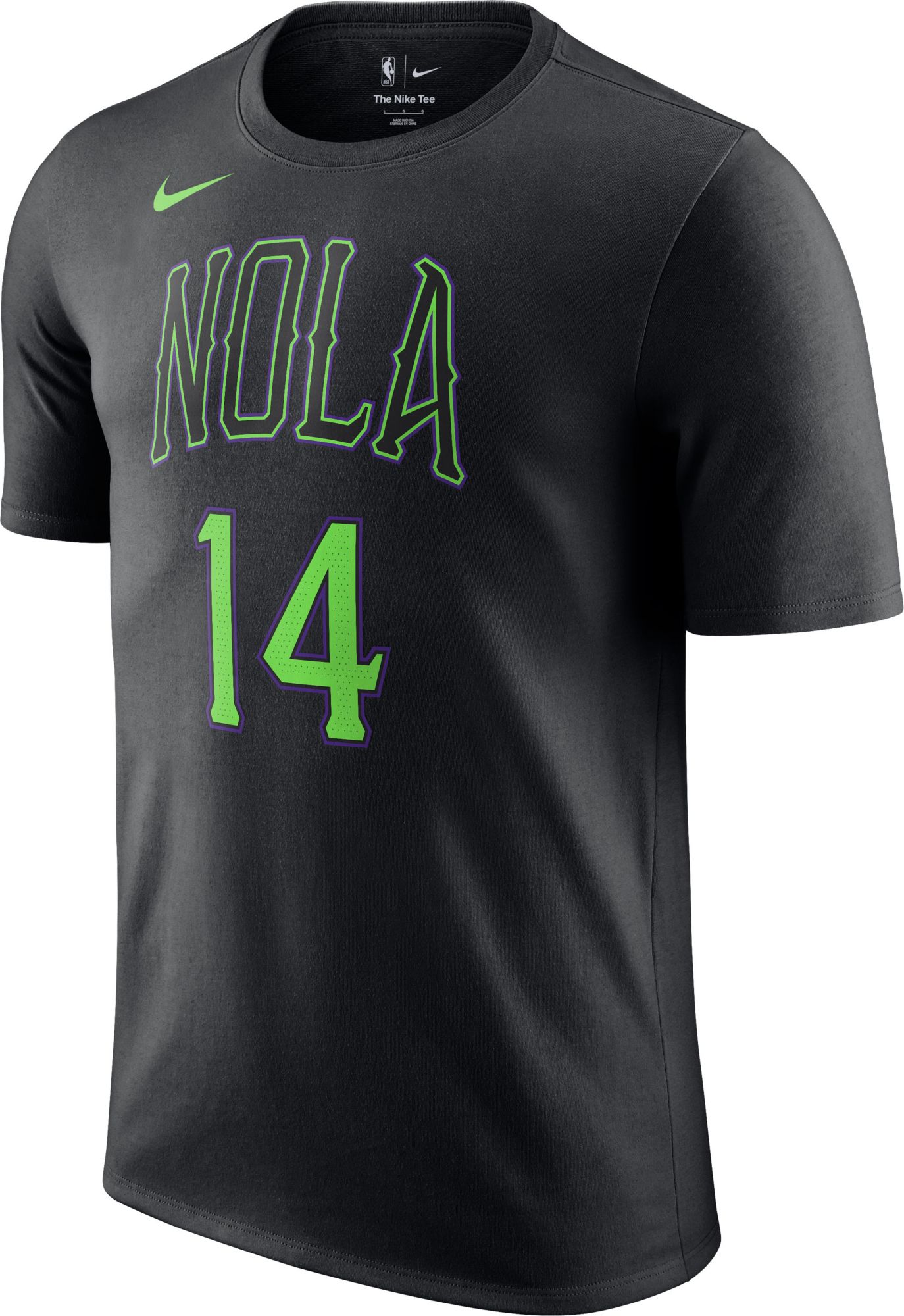 Nike Men's 2023-24 City Edition New Orleans Pelicans Brandon Ingram #14 Black T-Shirt