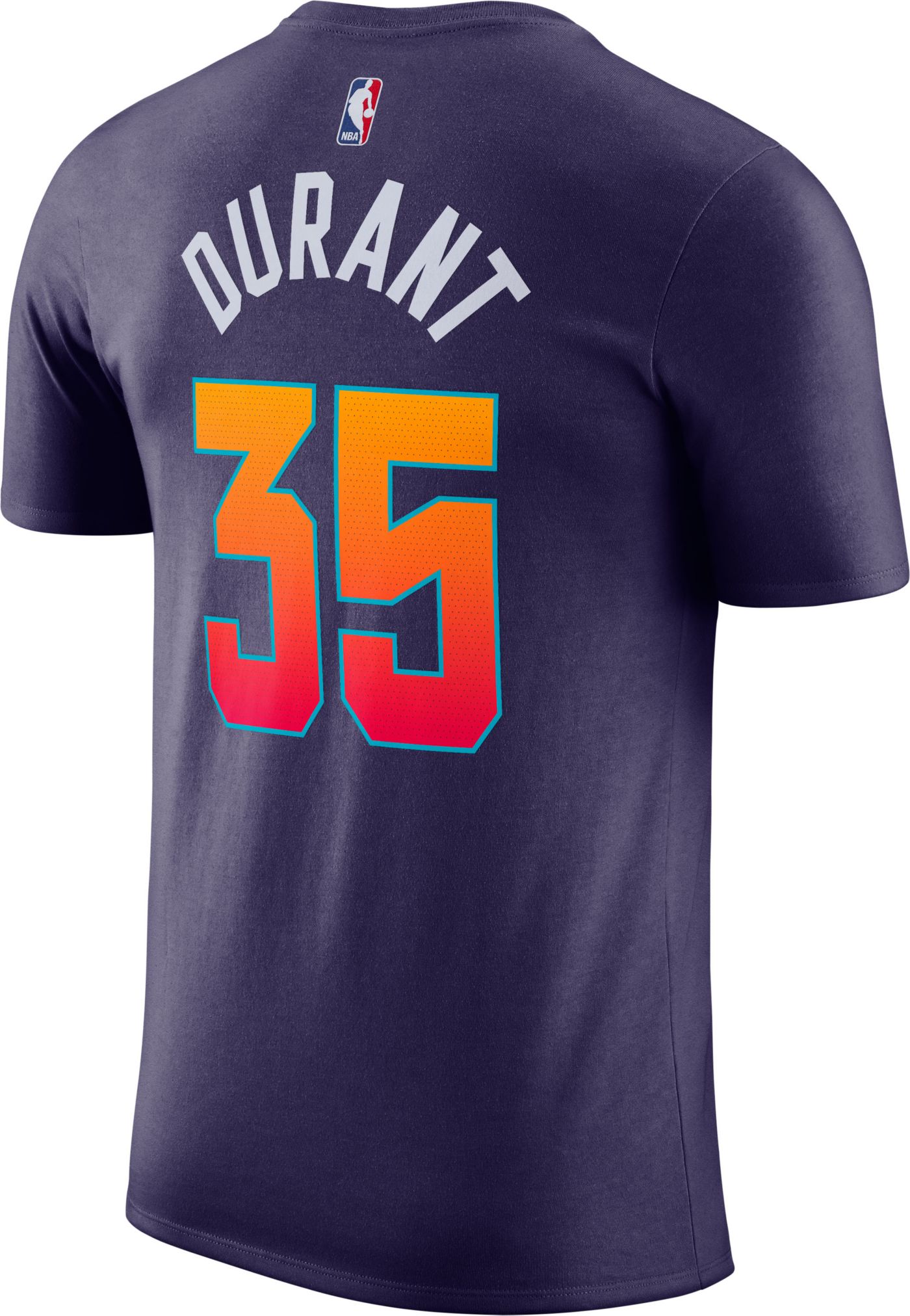 Nike Men s 2023 24 City Edition Phoenix Suns Kevin Durant 35 Black T Shirt Dick s Sporting Goods