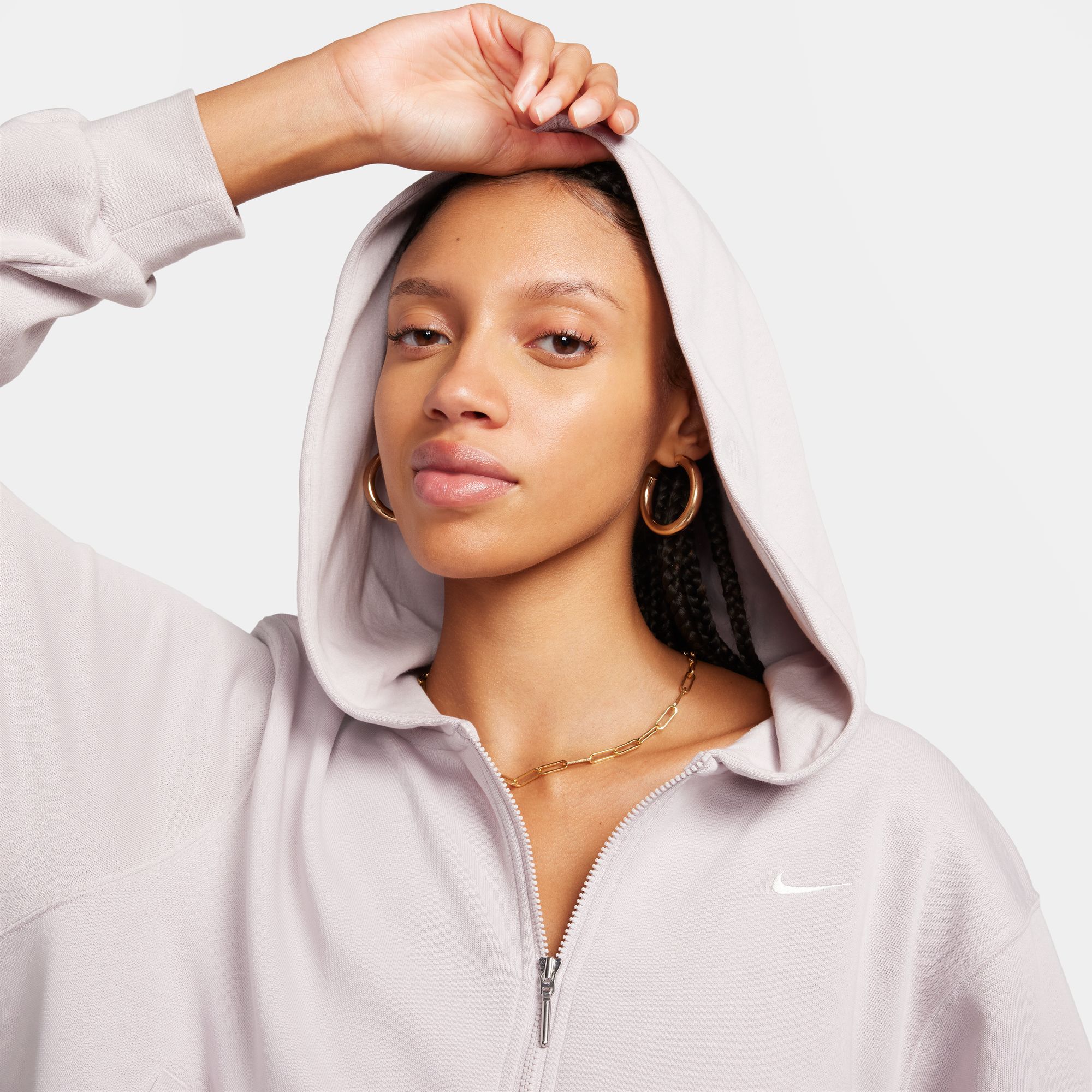 Nike Women's Sportswear Chill Terry Loose Full-Zip French Terry Hoodie product image