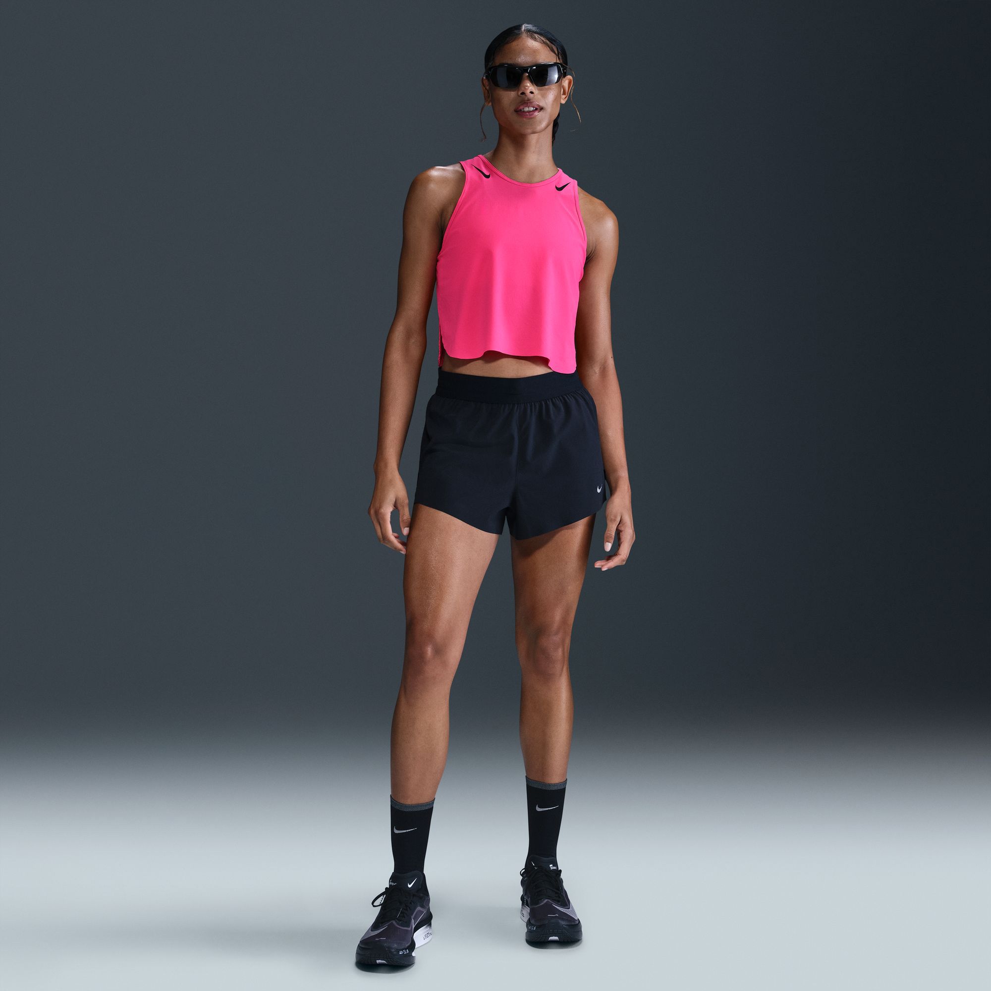 Nike Women's AeroSwift Dri-FIT ADV Cropped Running Tank Top product image