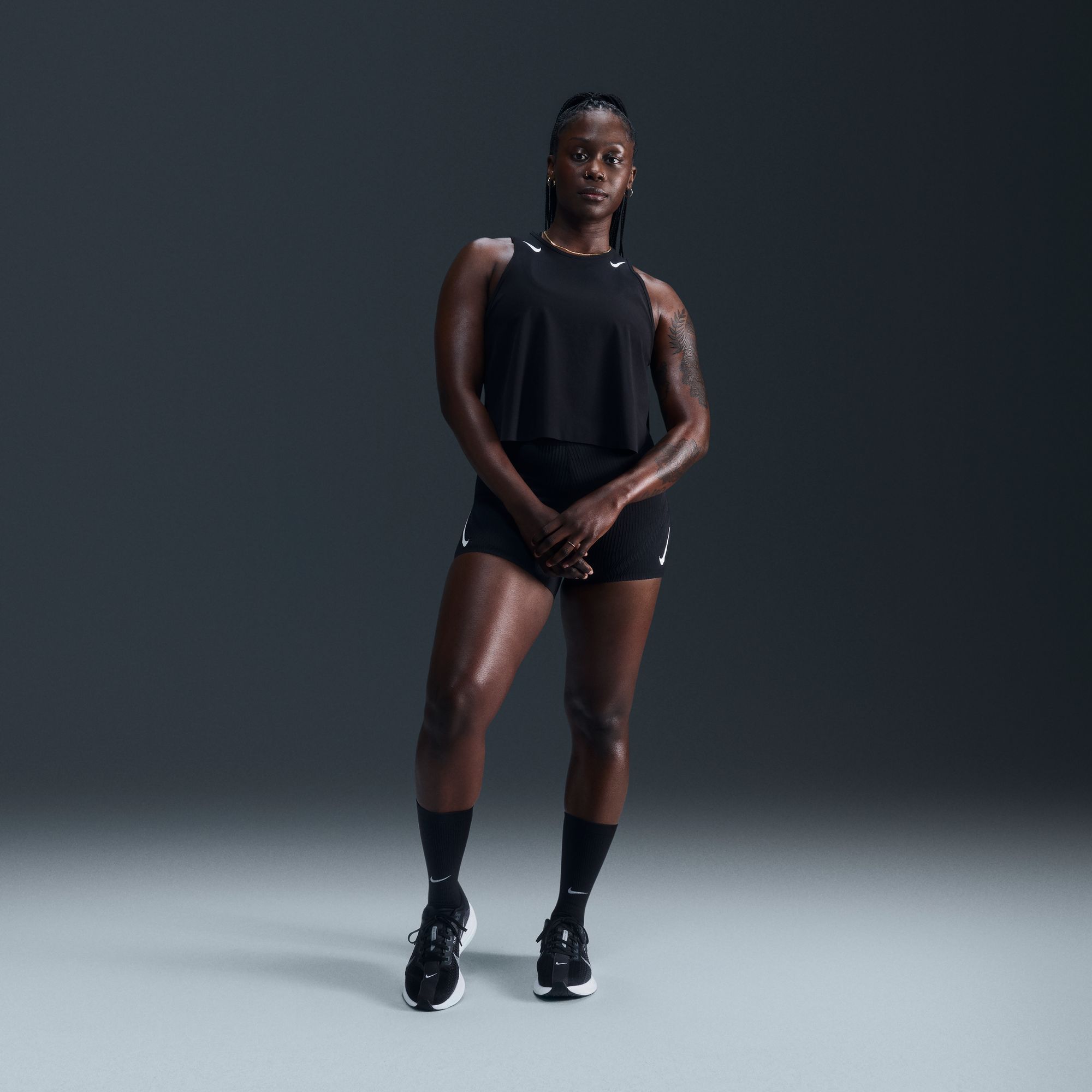 Nike Women's AeroSwift Dri-FIT ADV Cropped Running Tank Top product image