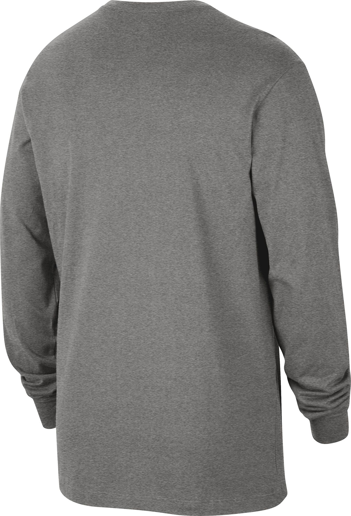 Nike Men's Alabama Crimson Tide Grey Classic Core Cotton Logo Long Sleeve T-Shirt