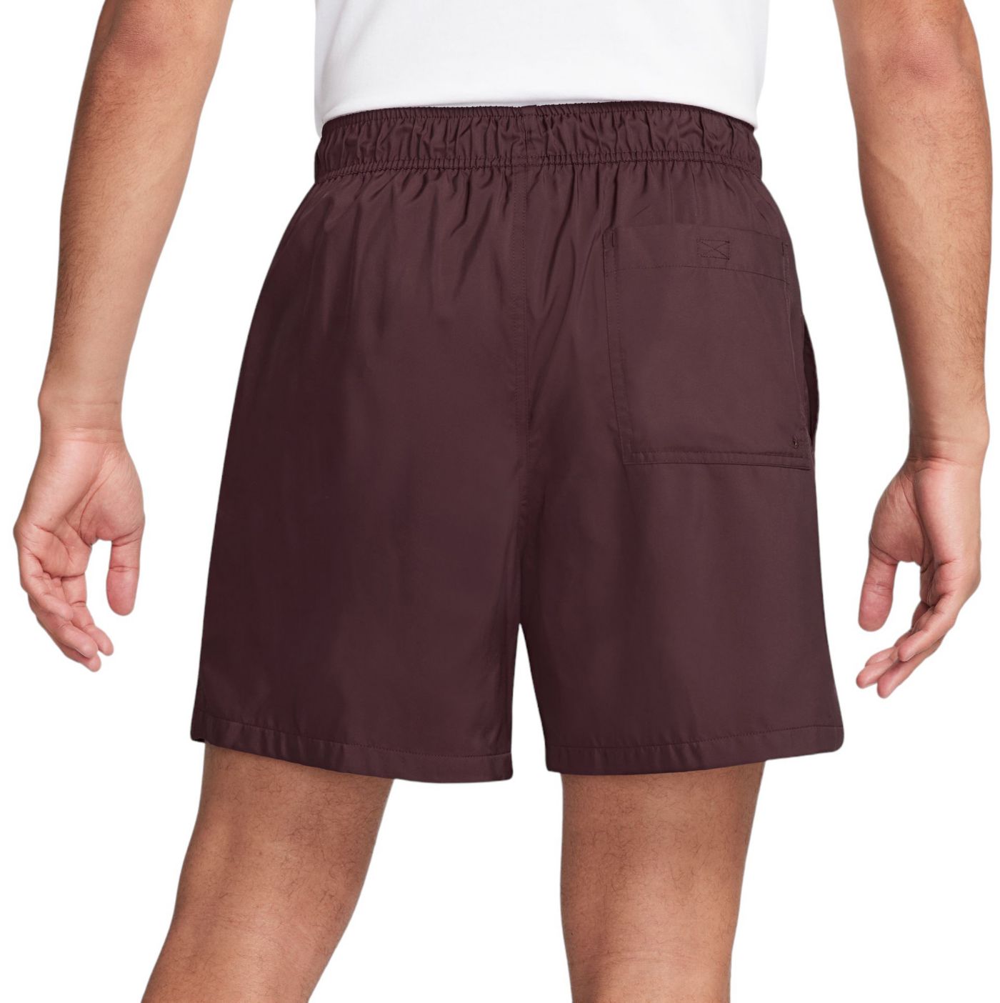 Nike woven logo shorts burgundy on sale