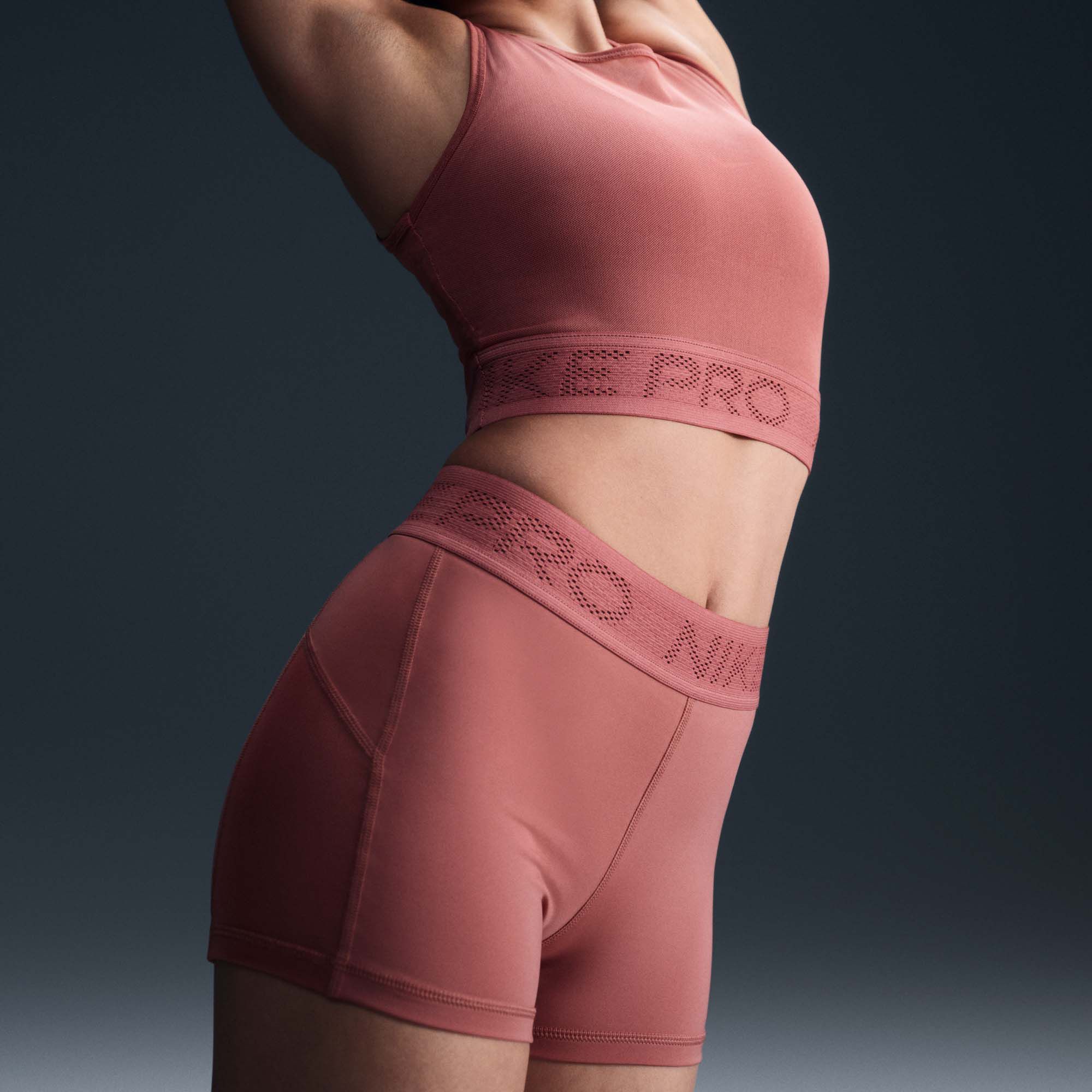 Nike Women's Pro Mid-Rise 3" Mesh-Paneled Shorts product image