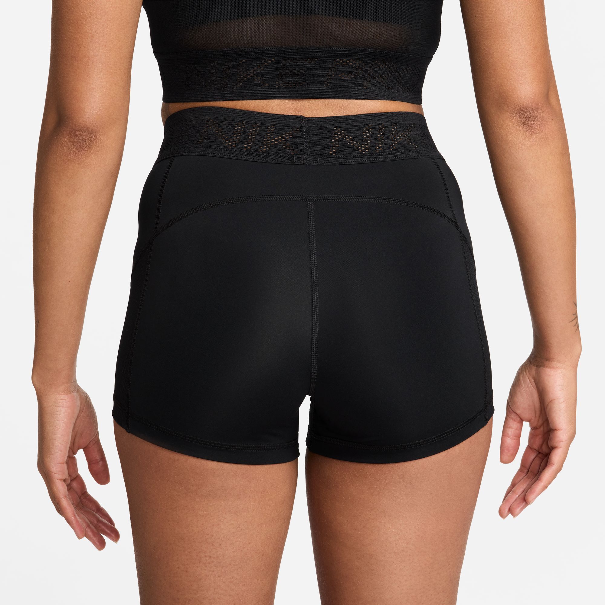 Nike Women's Pro Mid-Rise 3" Mesh-Paneled Shorts product image
