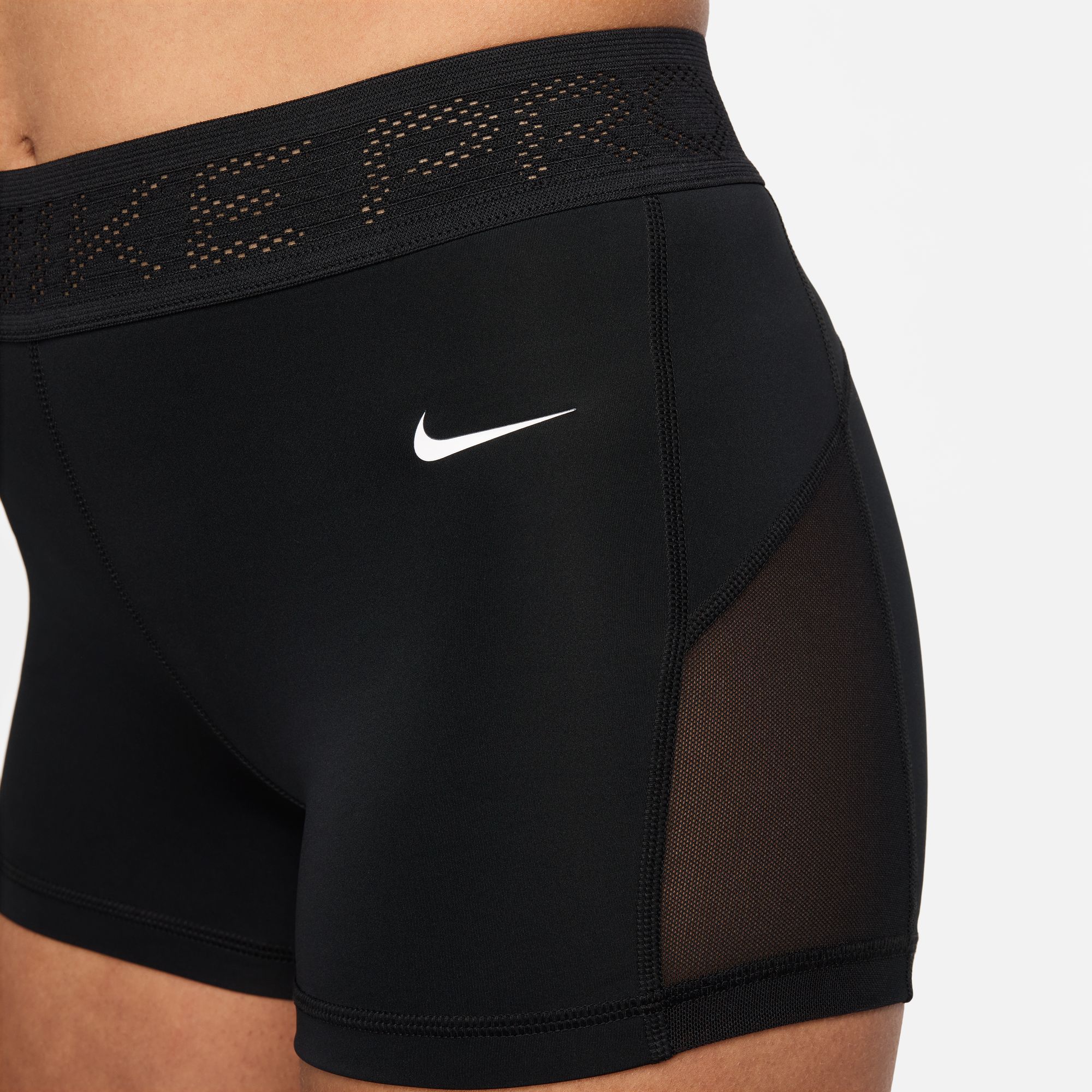 Nike Women's Pro Mid-Rise 3" Mesh-Paneled Shorts product image