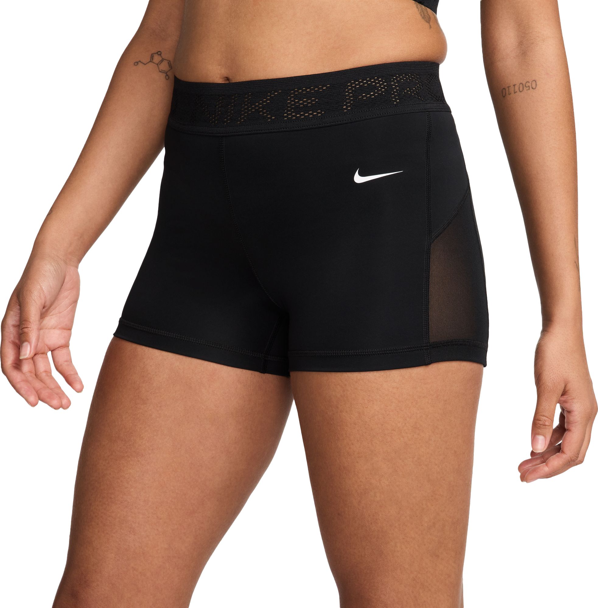 Nike Women's Pro Mid-Rise 3" Mesh-Paneled Shorts product image