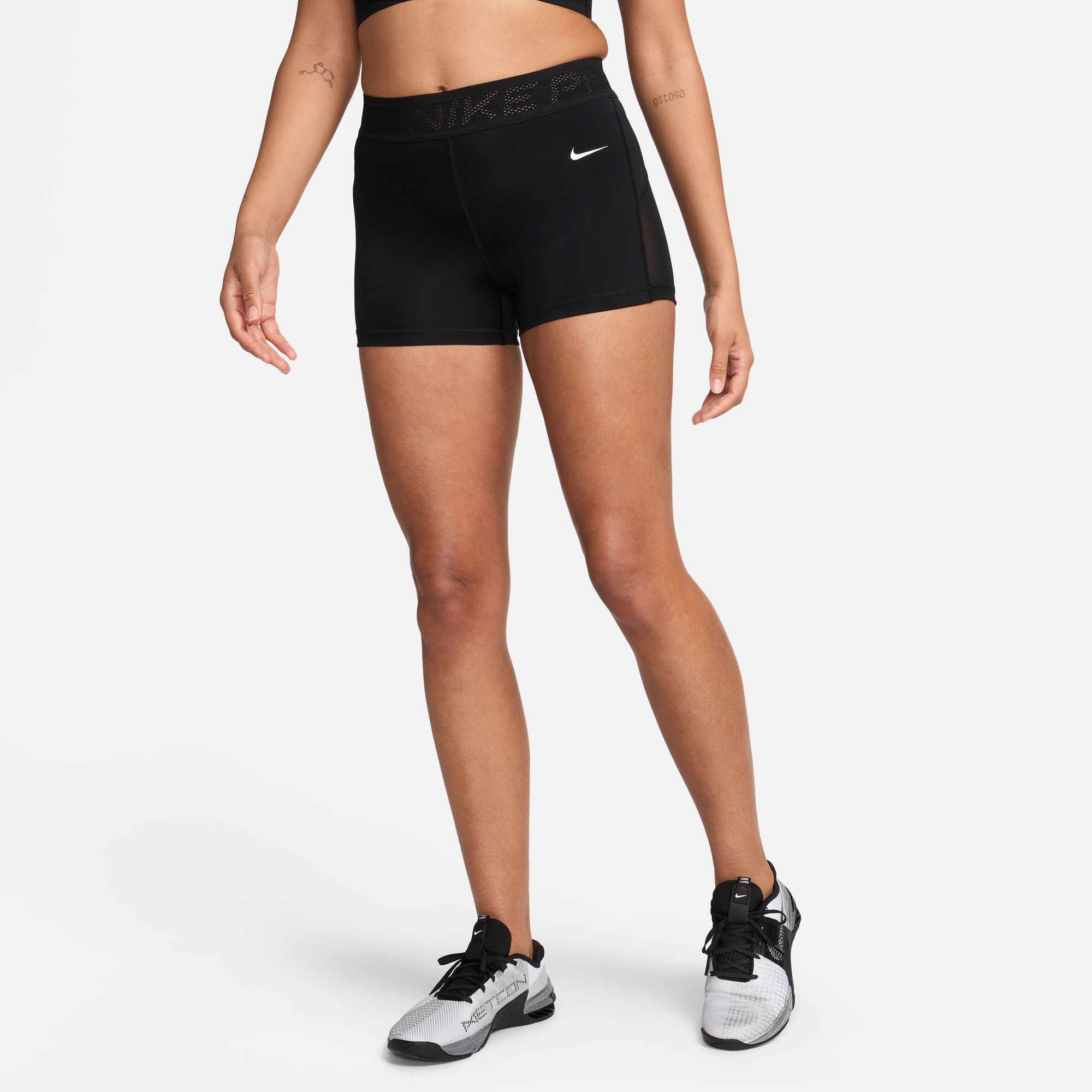 Nike Women's Pro Mid-Rise 3" Mesh-Paneled Shorts product image