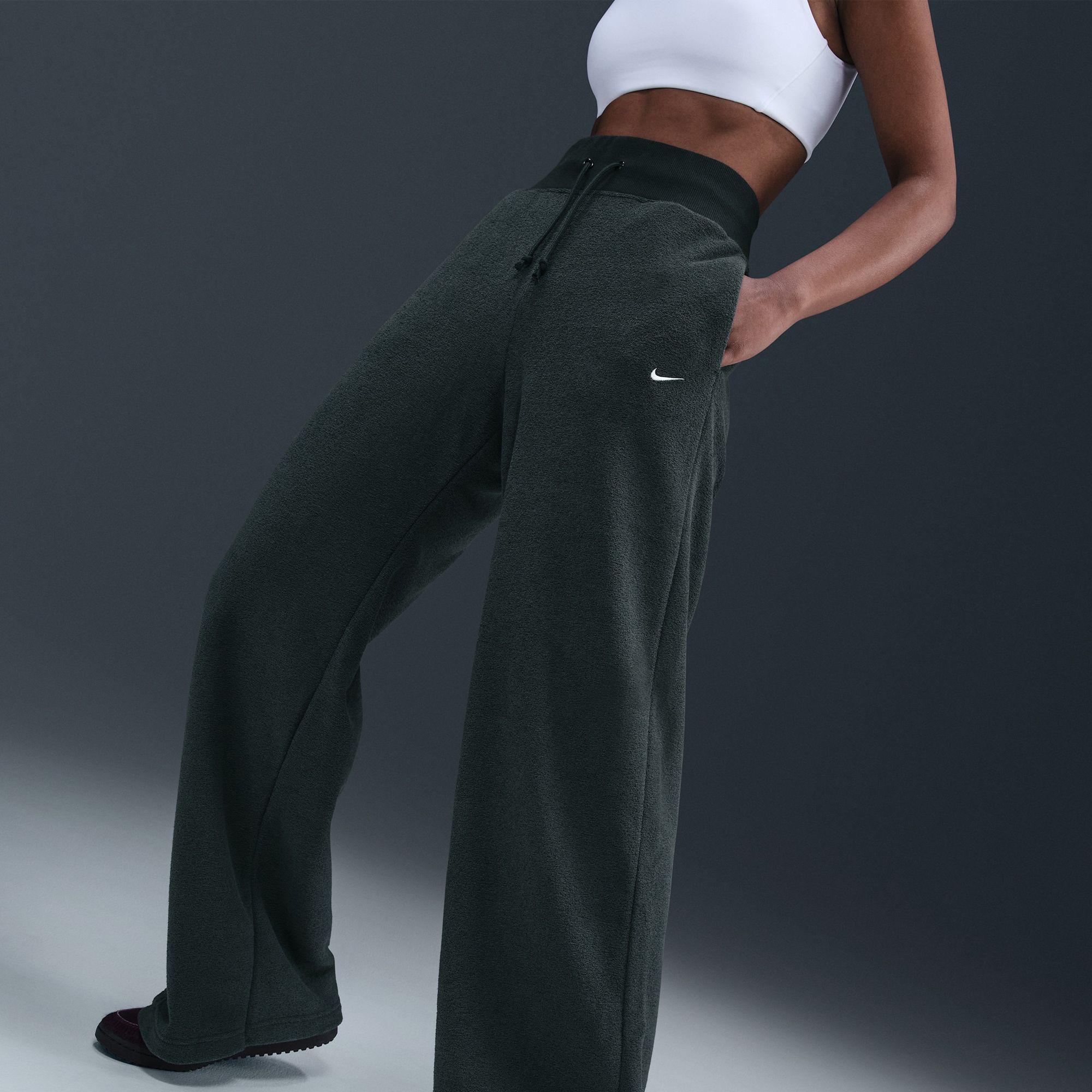 Nike Women's Sportswear Phoenix Fleece Plush Wide Leg Pants product image
