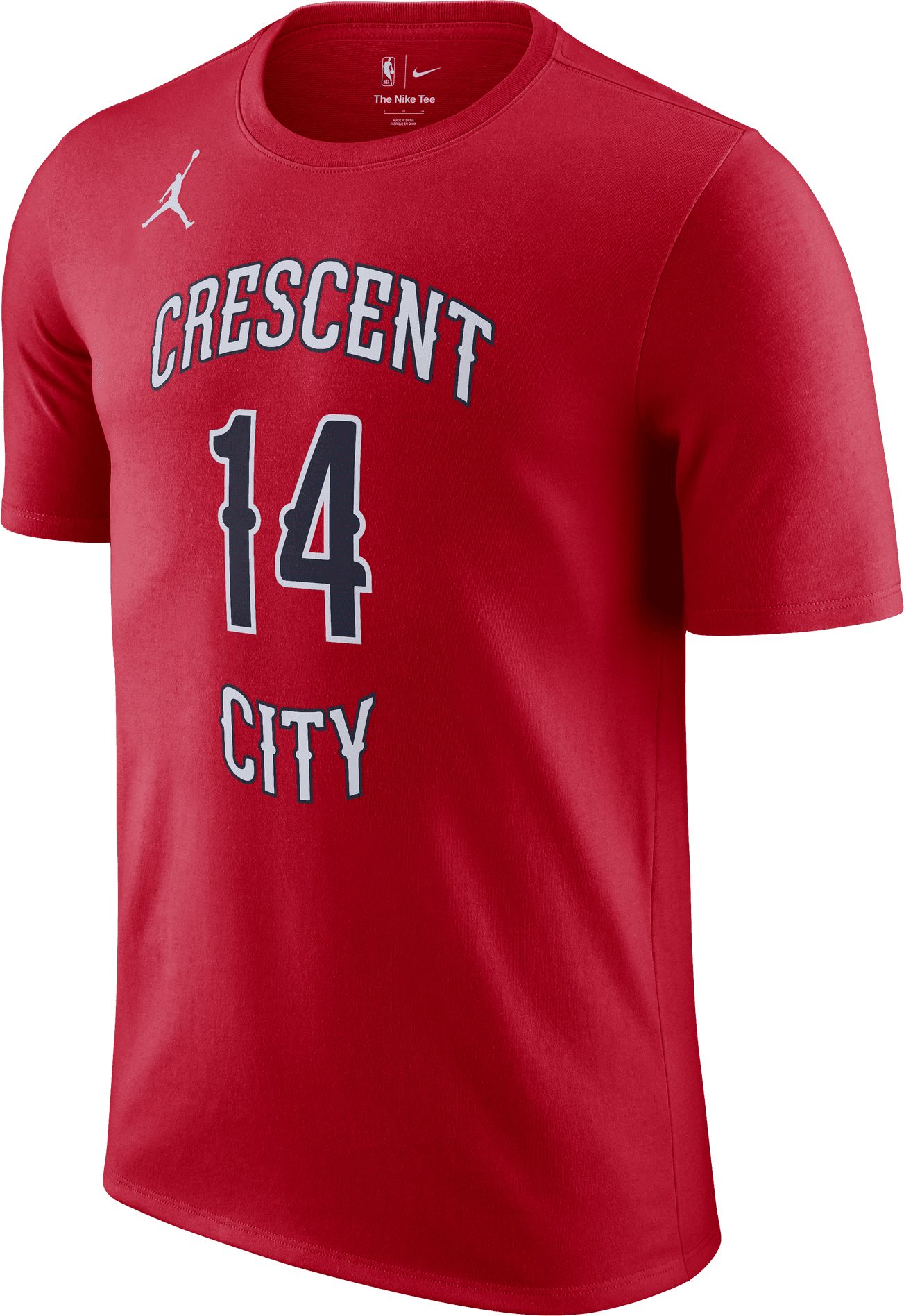 Nike Men's New Orleans Pelicans Brandon Ingram #14 Red T-Shirt