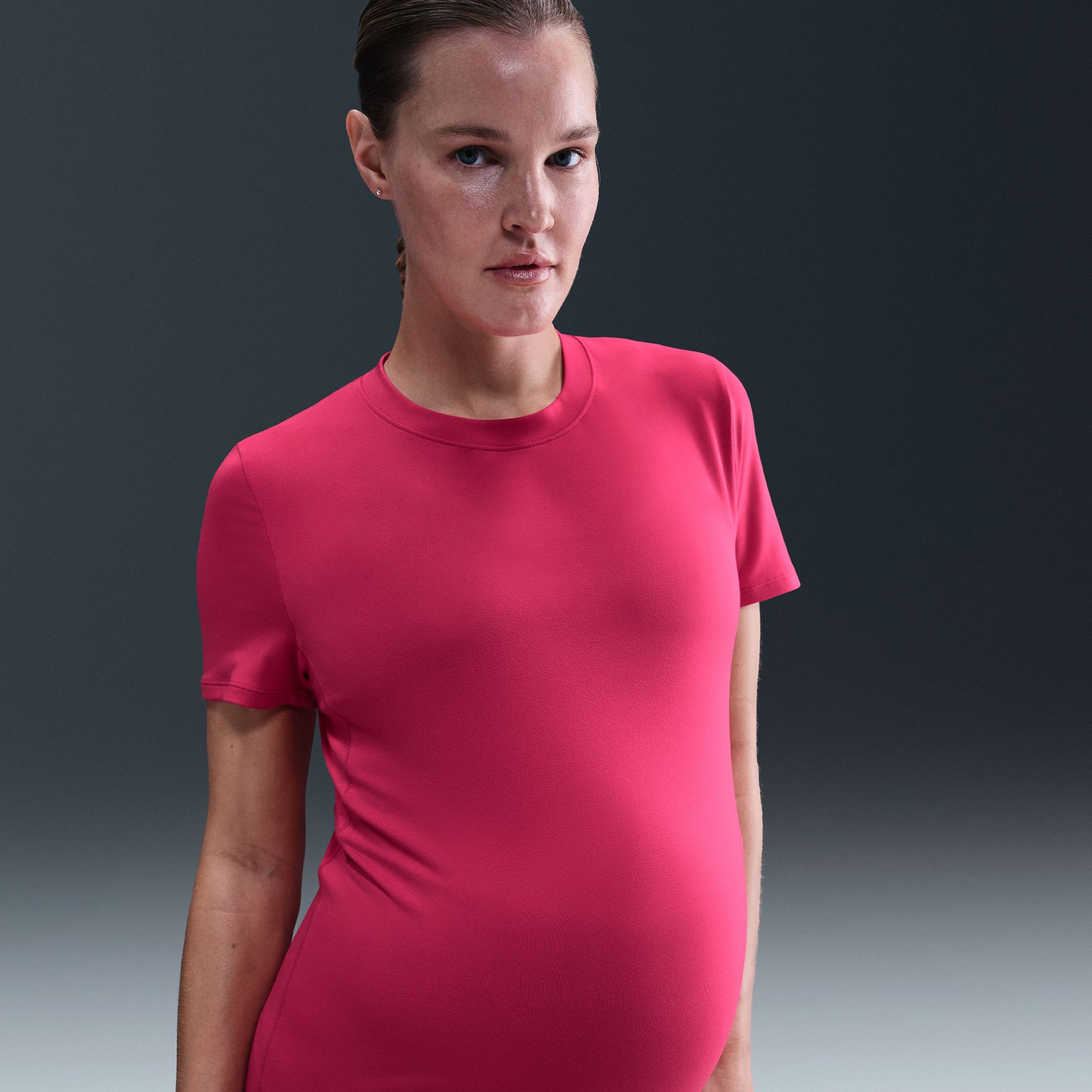 Nike Women's One Maternity Dri-FIT Slim-Fit Short-Sleeve Top product image