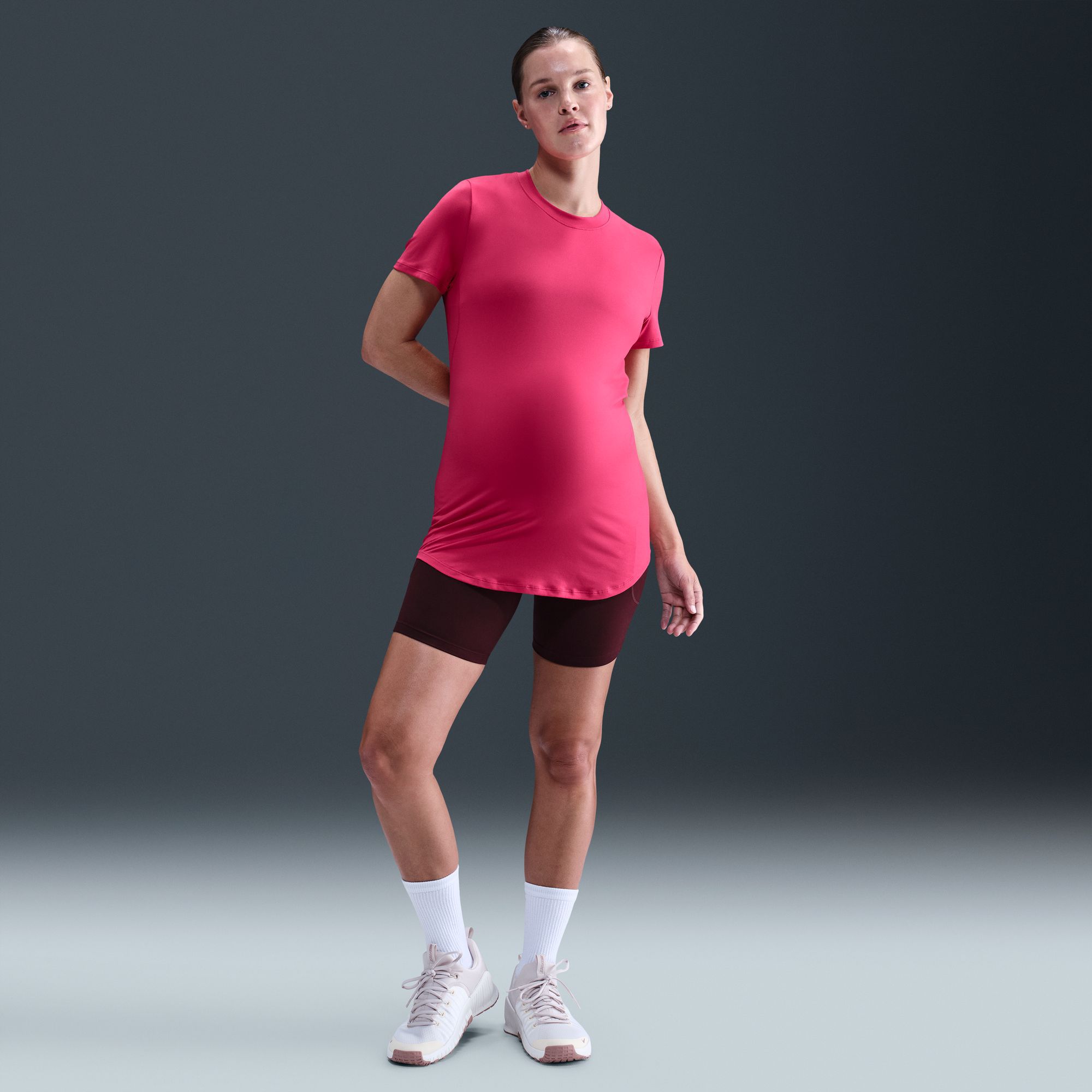 Nike Women's One Maternity Dri-FIT Slim-Fit Short-Sleeve Top product image