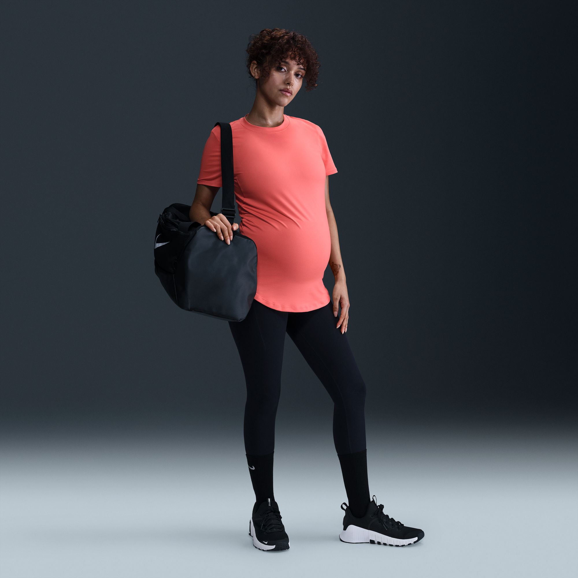 Nike Women's One Maternity Dri-FIT Slim-Fit Short-Sleeve Top product image
