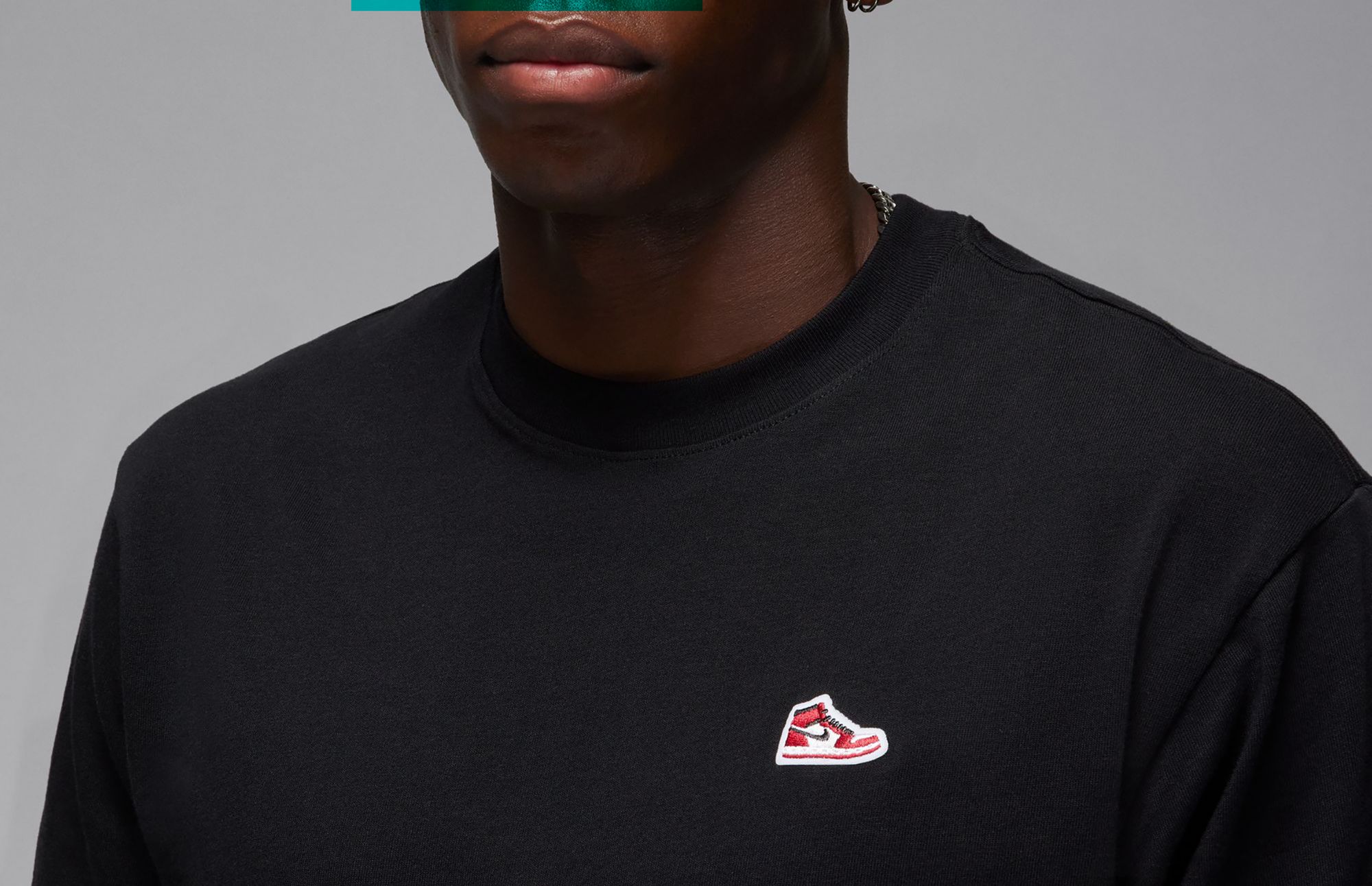 Jordan Men's Brand Sneaker Patch Short Sleeve Graphic T-Shirt