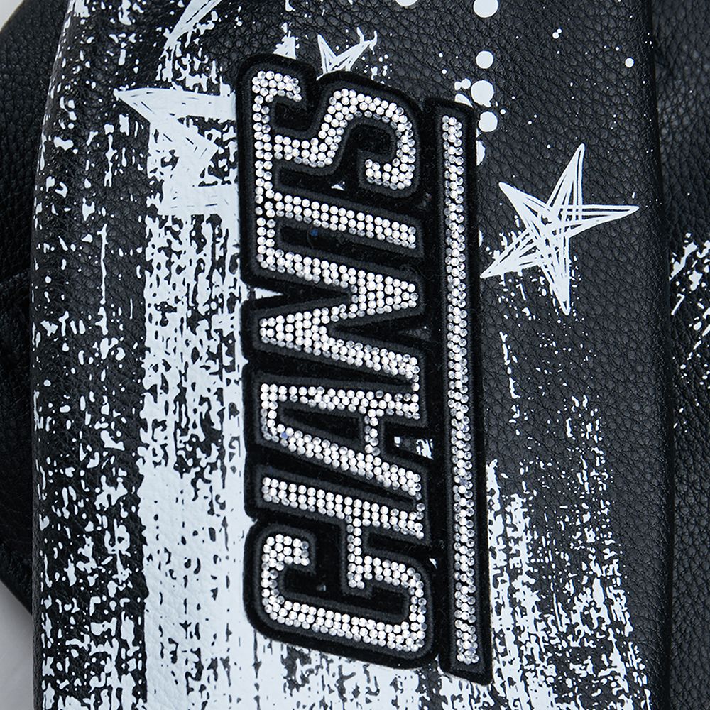 Pro Standard Women's New York Giants Black Sketchbook Full-Zip Leather Jacket product image